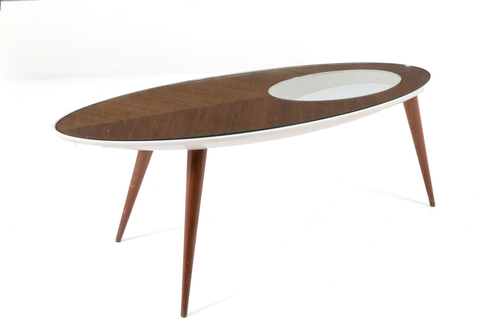 Wooden coffee table in the style of Gio Ponti (1 of 4)