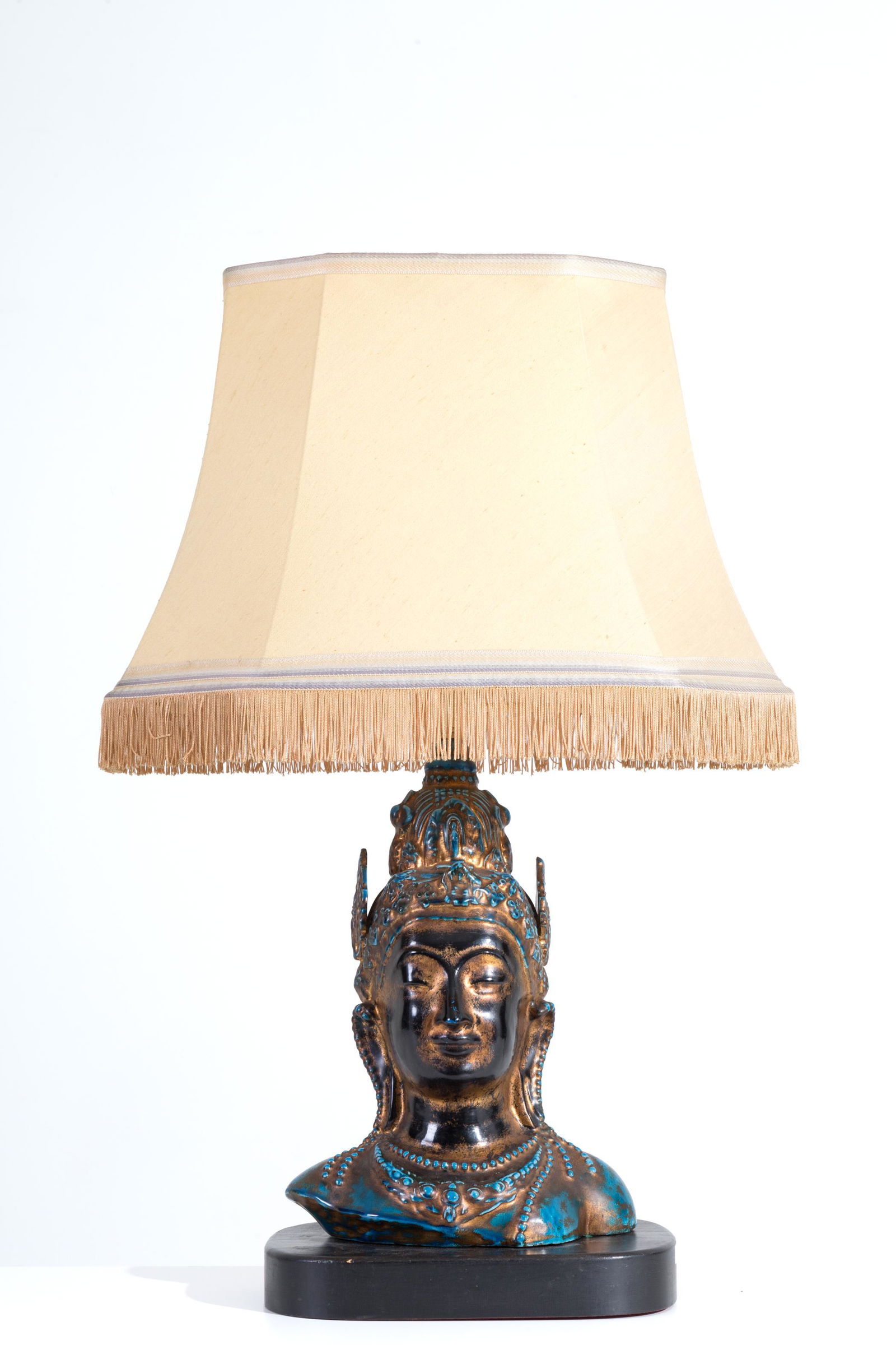 Ceramic table lamp. ZACCAGNINI. Early 20th c (1 of 5)