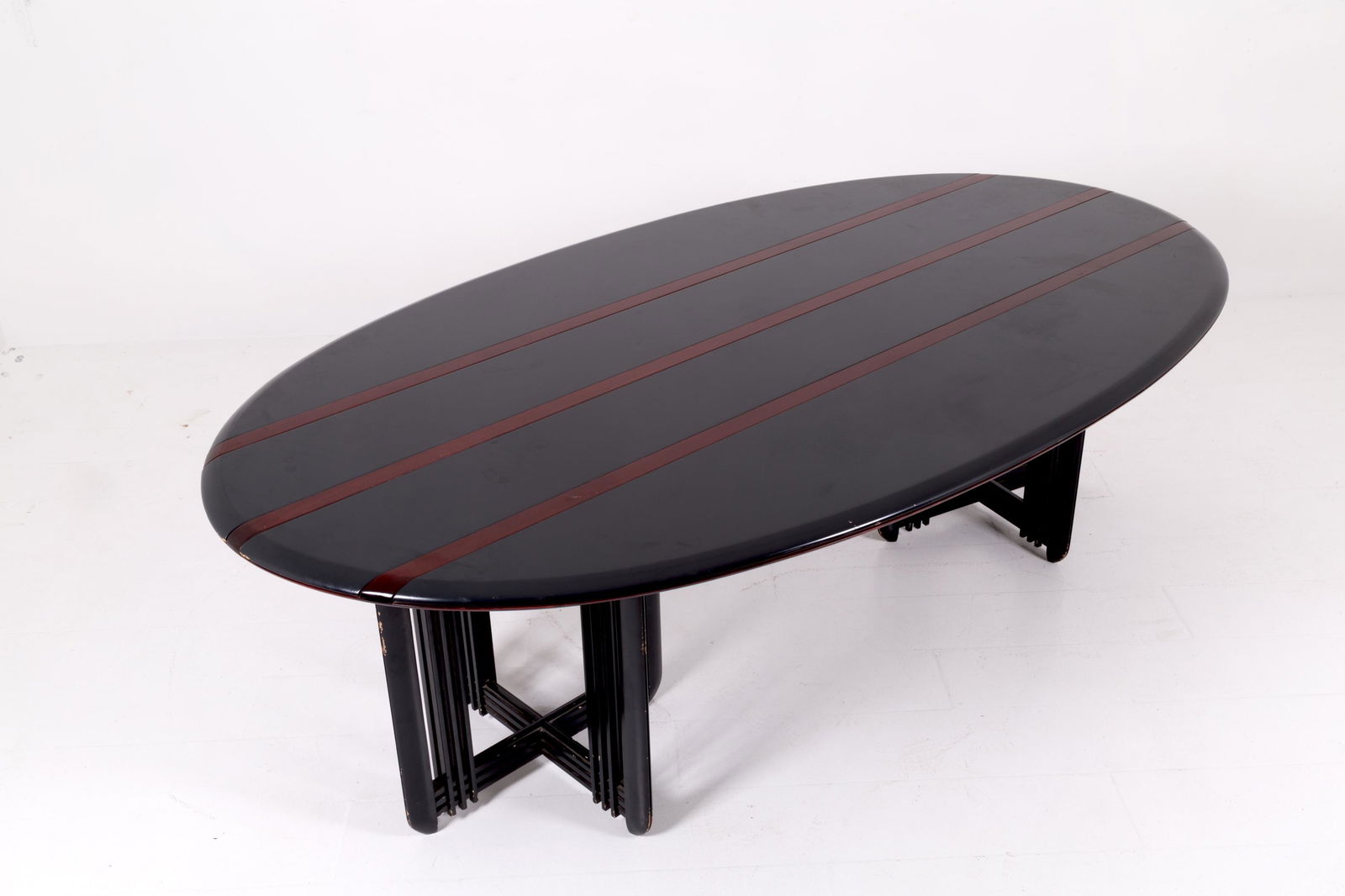 Oval table in painted wood. Italy. 1970s (1 of 5)