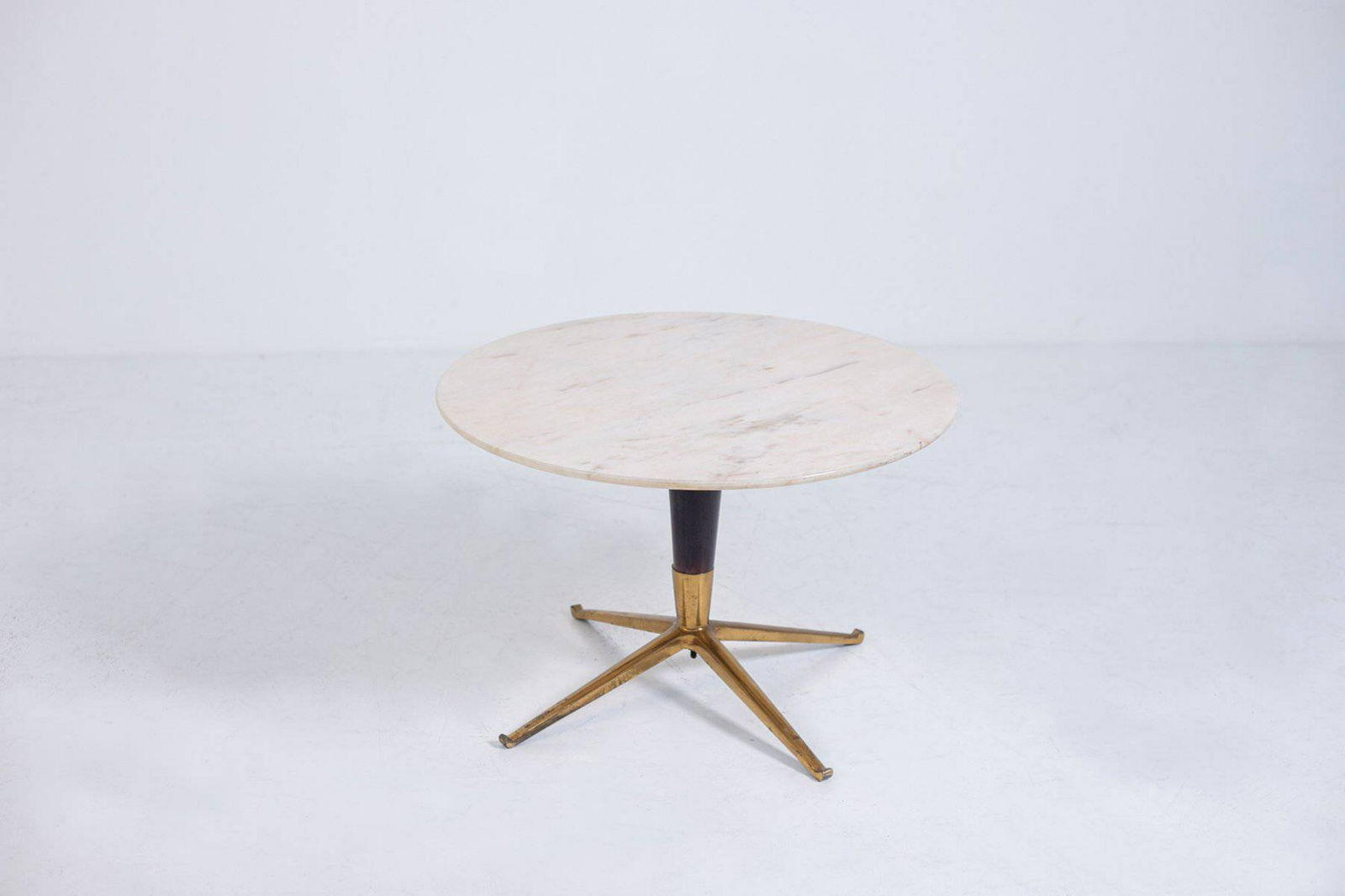 MELCHIORRE BEGA. Wood, brass and marble coffee table (1 of 5)