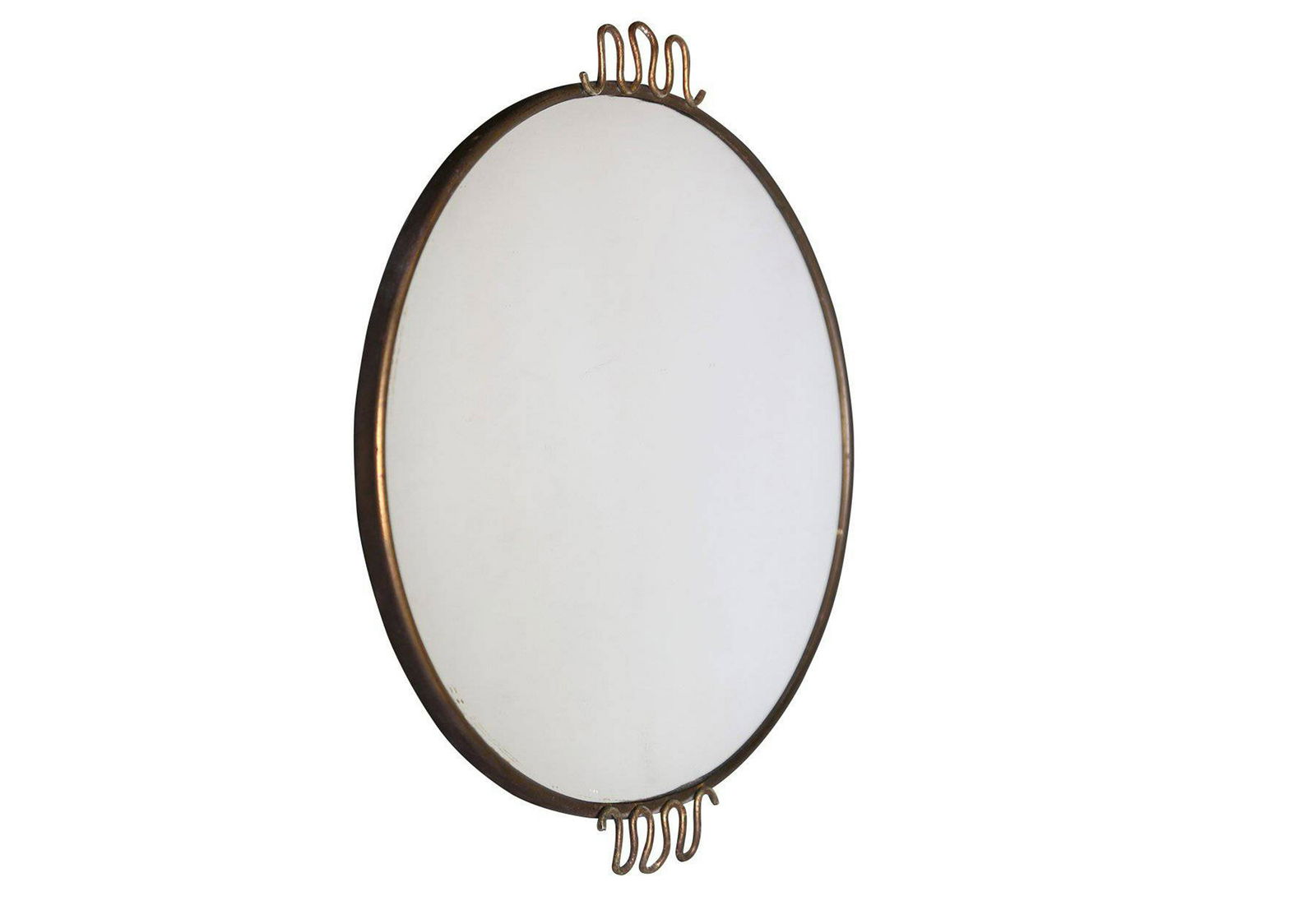 OSVALDO BORSANI. Brass mirror. 1950s (1 of 5)