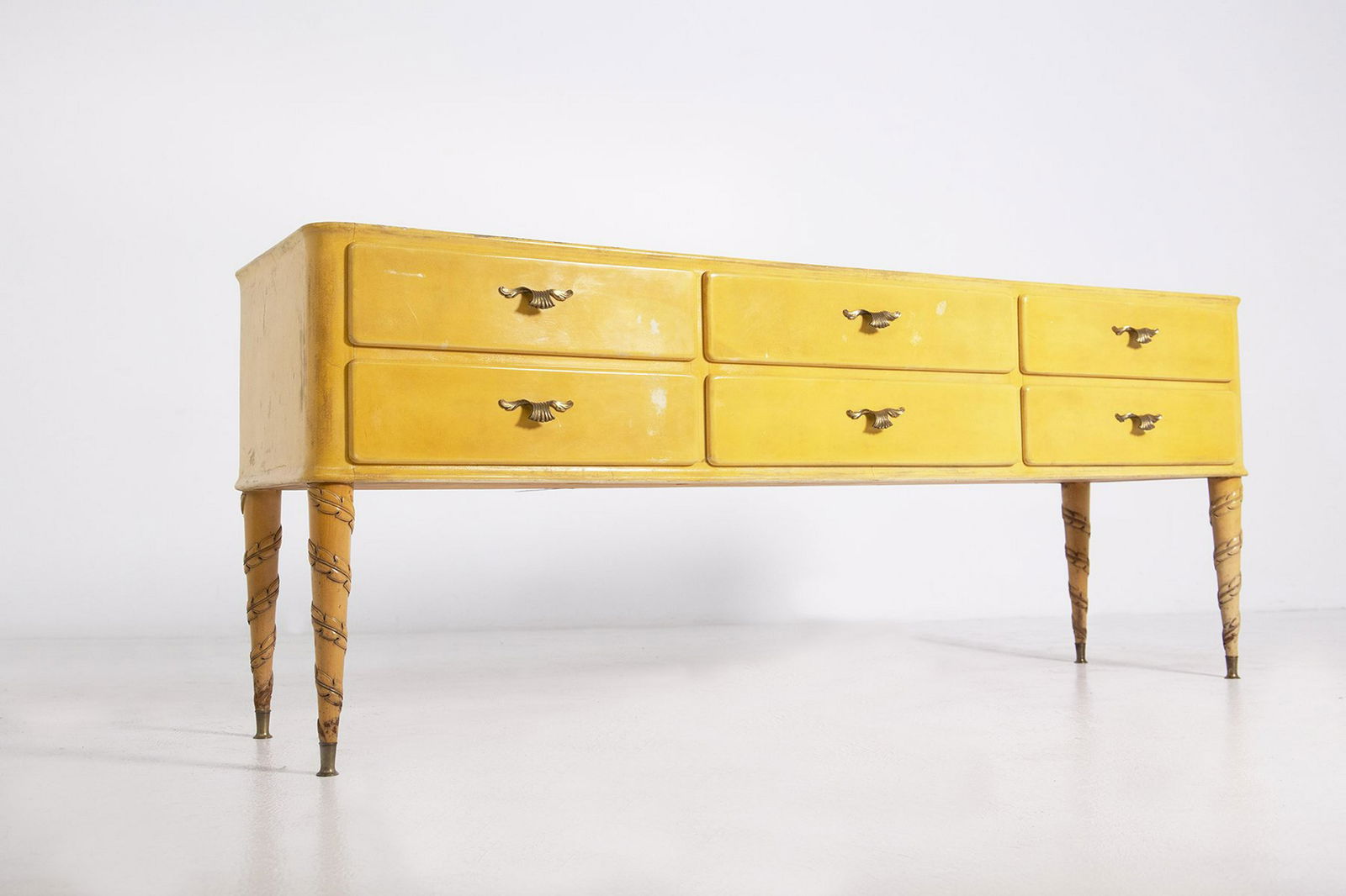 PAOLO BUFFA. Sideboard in parchment and wood (1 of 5)