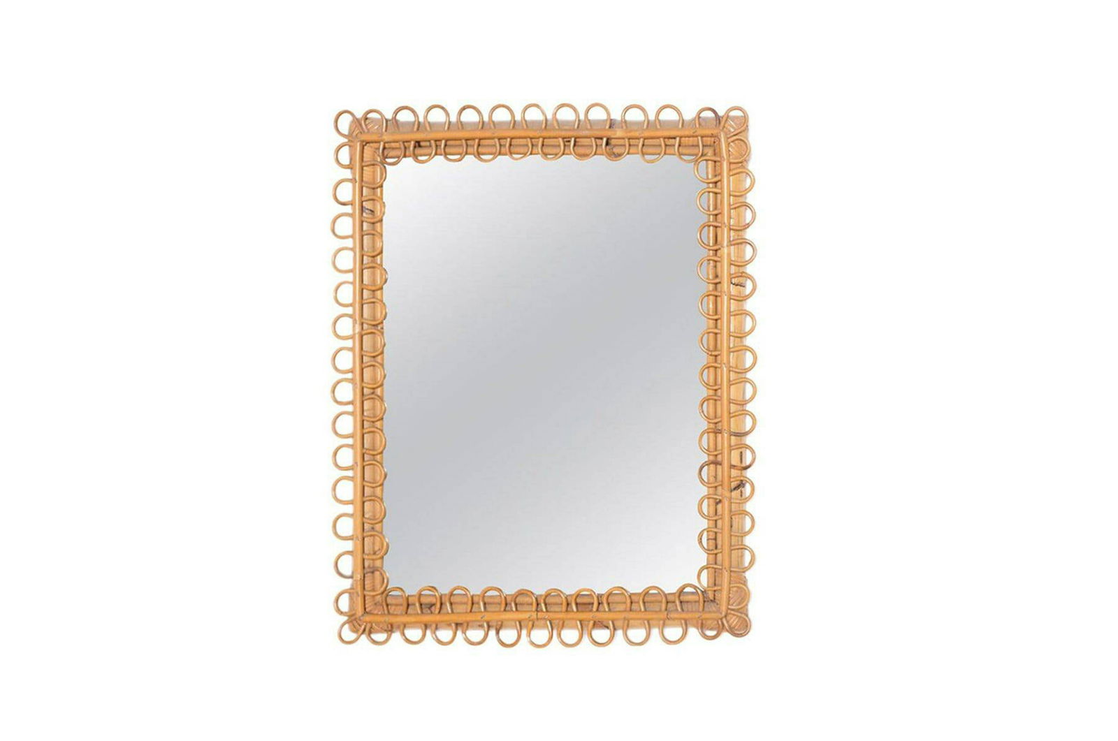 Bamboo mirror. Italy. 1950s (1 of 4)