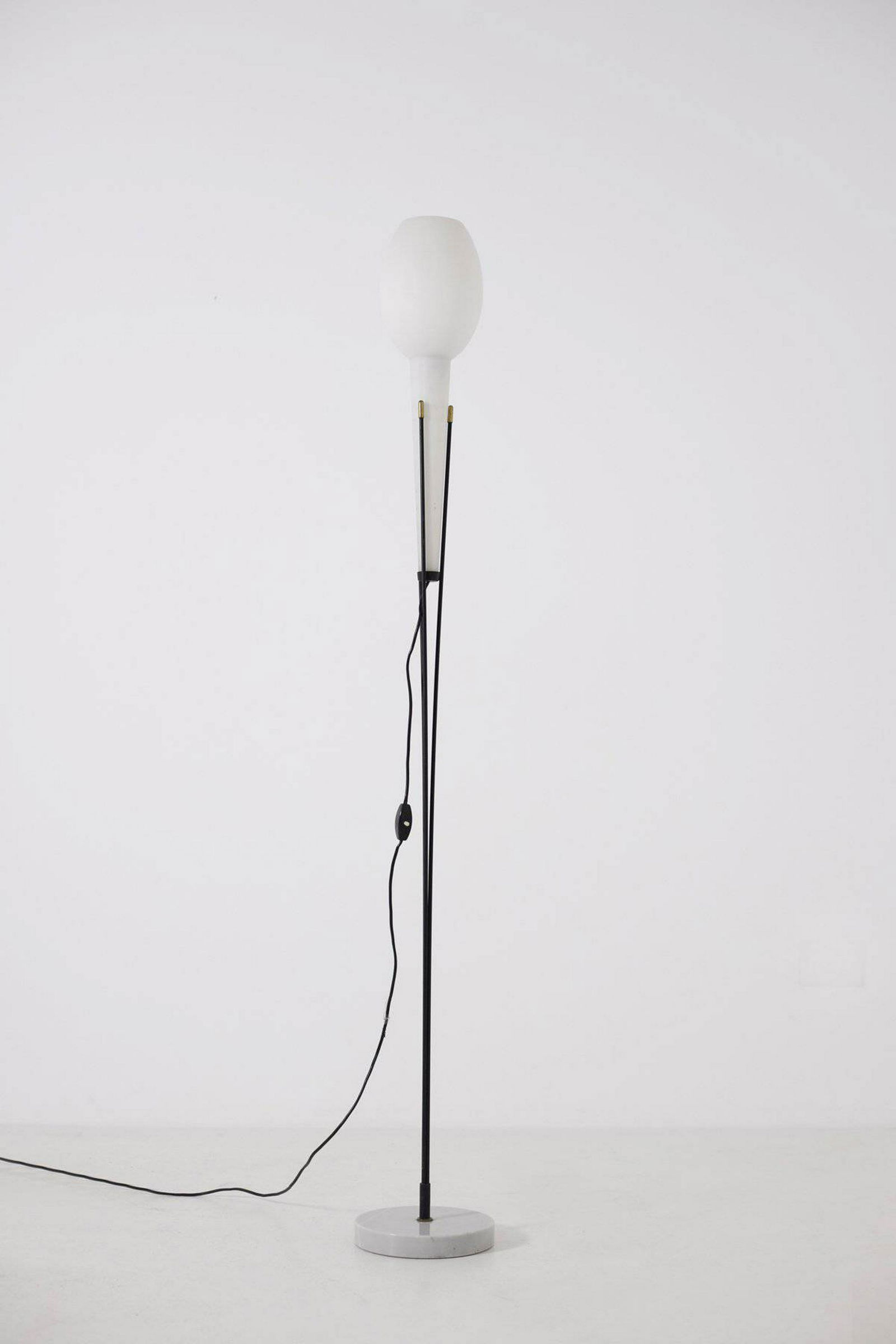 Floor lamp in metal and glass. STILNOVO (Attr) (1 of 5)