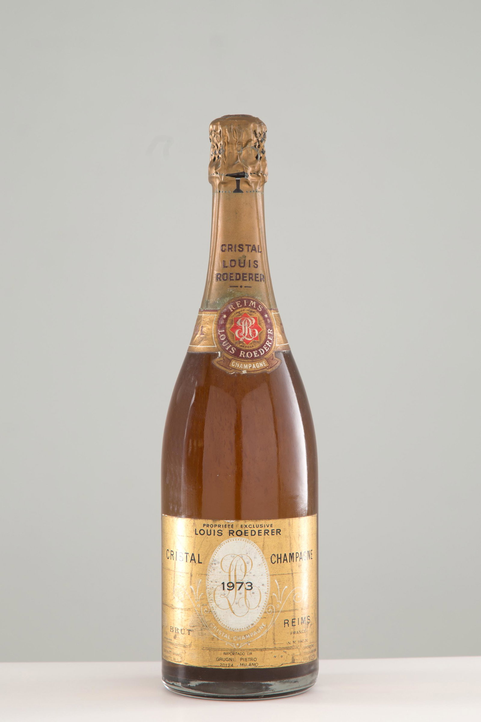 Louis Roederer Champagne Cristal Brut 1973 (1 bt): Louis Roederer, Champagne Cristal Brut, 1973 (1 bt da 78 cl.). Val. 200/400
