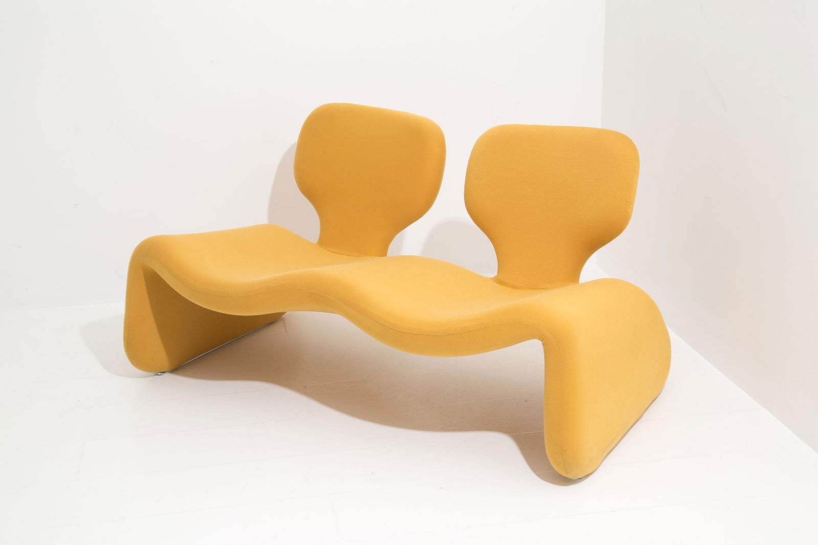 OLIVIER MOURGUE. Sofa in yellow fabric. ARTIFORT (1 of 5)