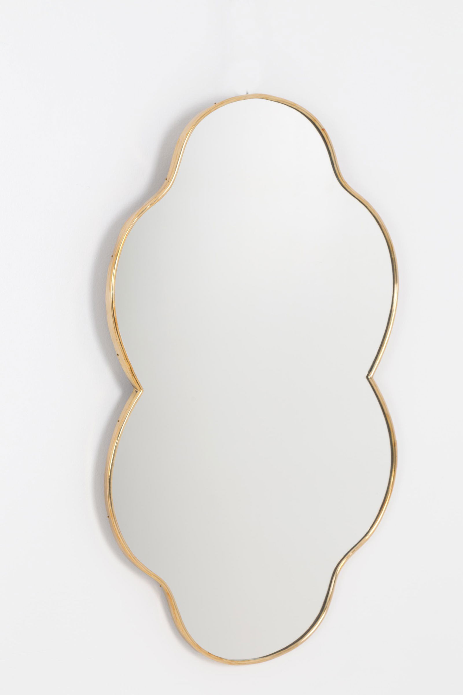 Brass italian mirror. 1950s (1 of 2)