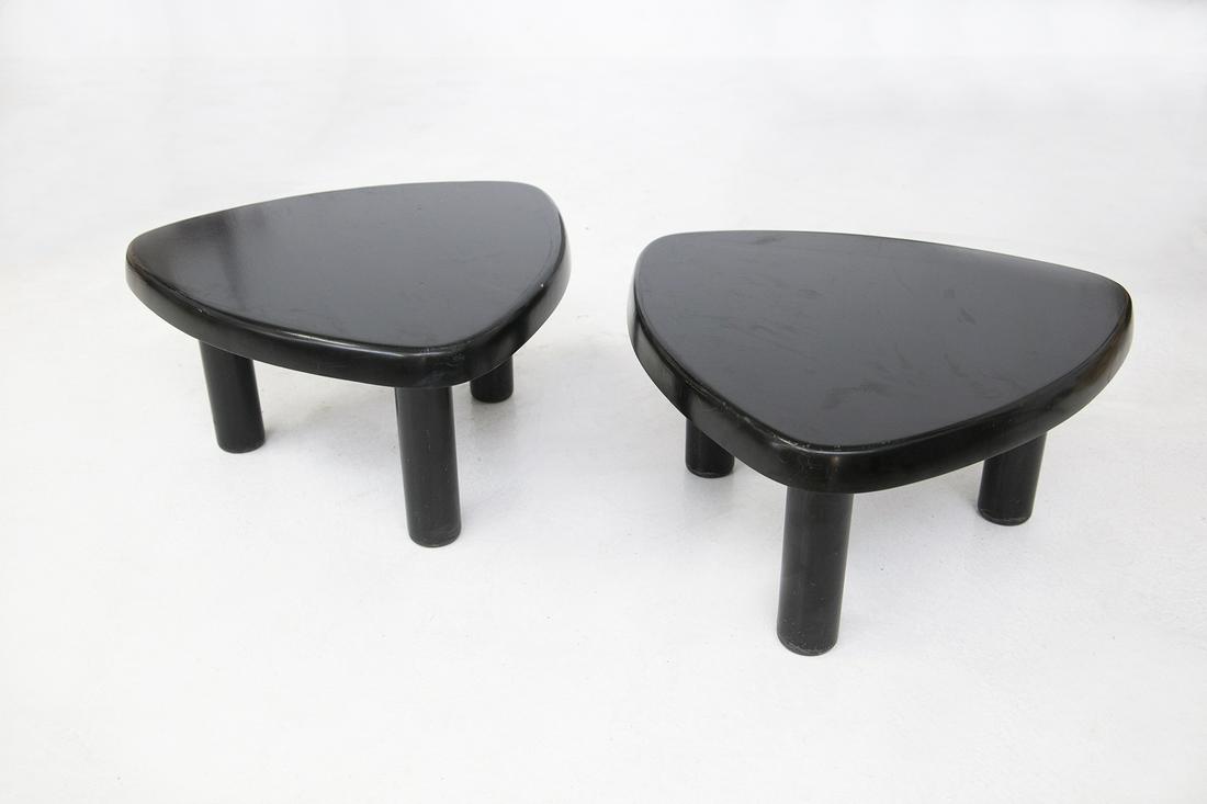 CHARLOTTE PERRIAND (Attr.). Pair of coffee tables (1 of 4)