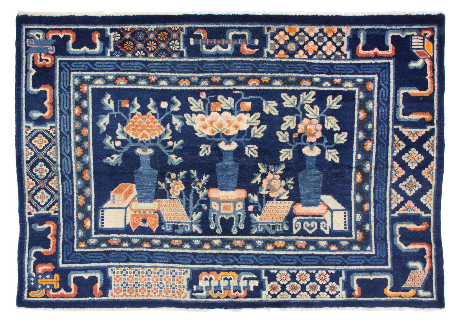 Ningxia carpet. China. Early 20th century (1 of 2)