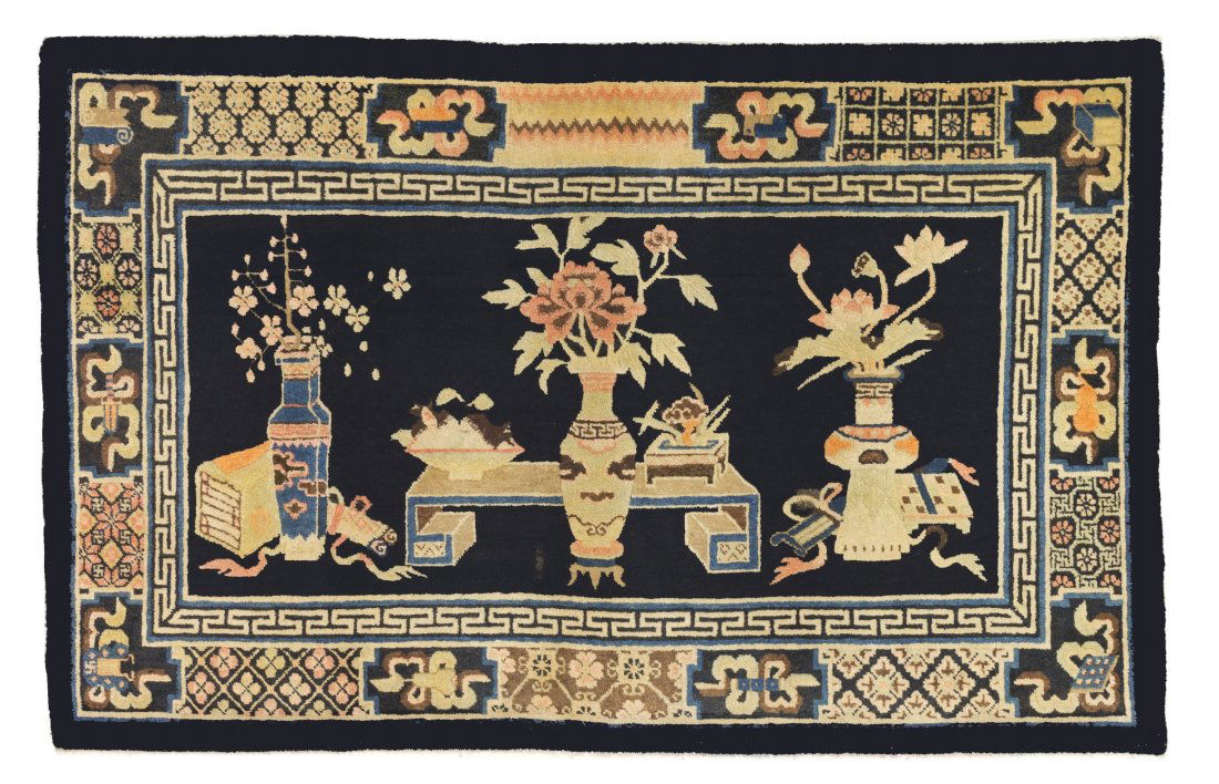 *Pao Tao carpet. China. First half 20th century. (1 of 3)