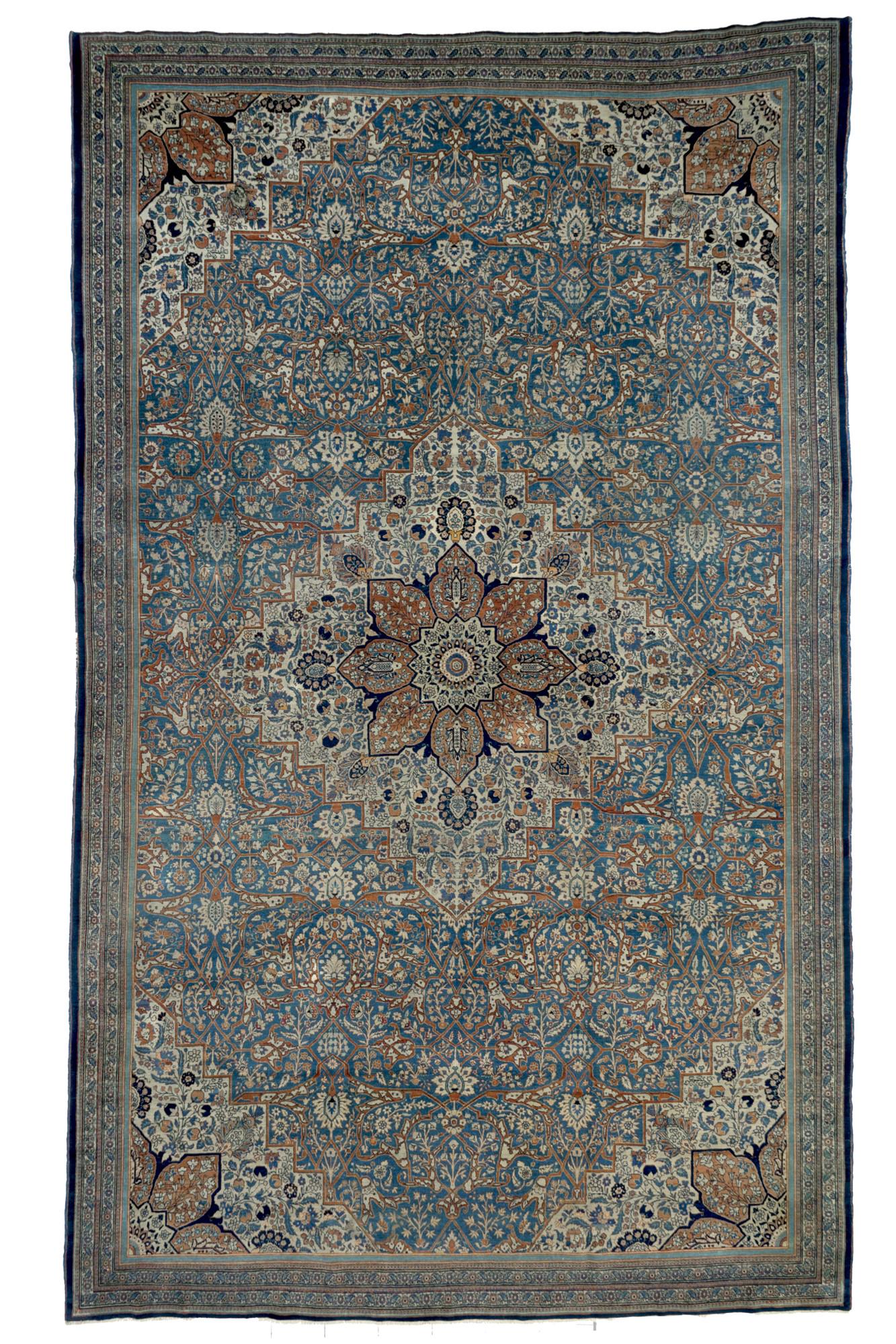 Tabriz carpet. Late 19th century (1 of 4)