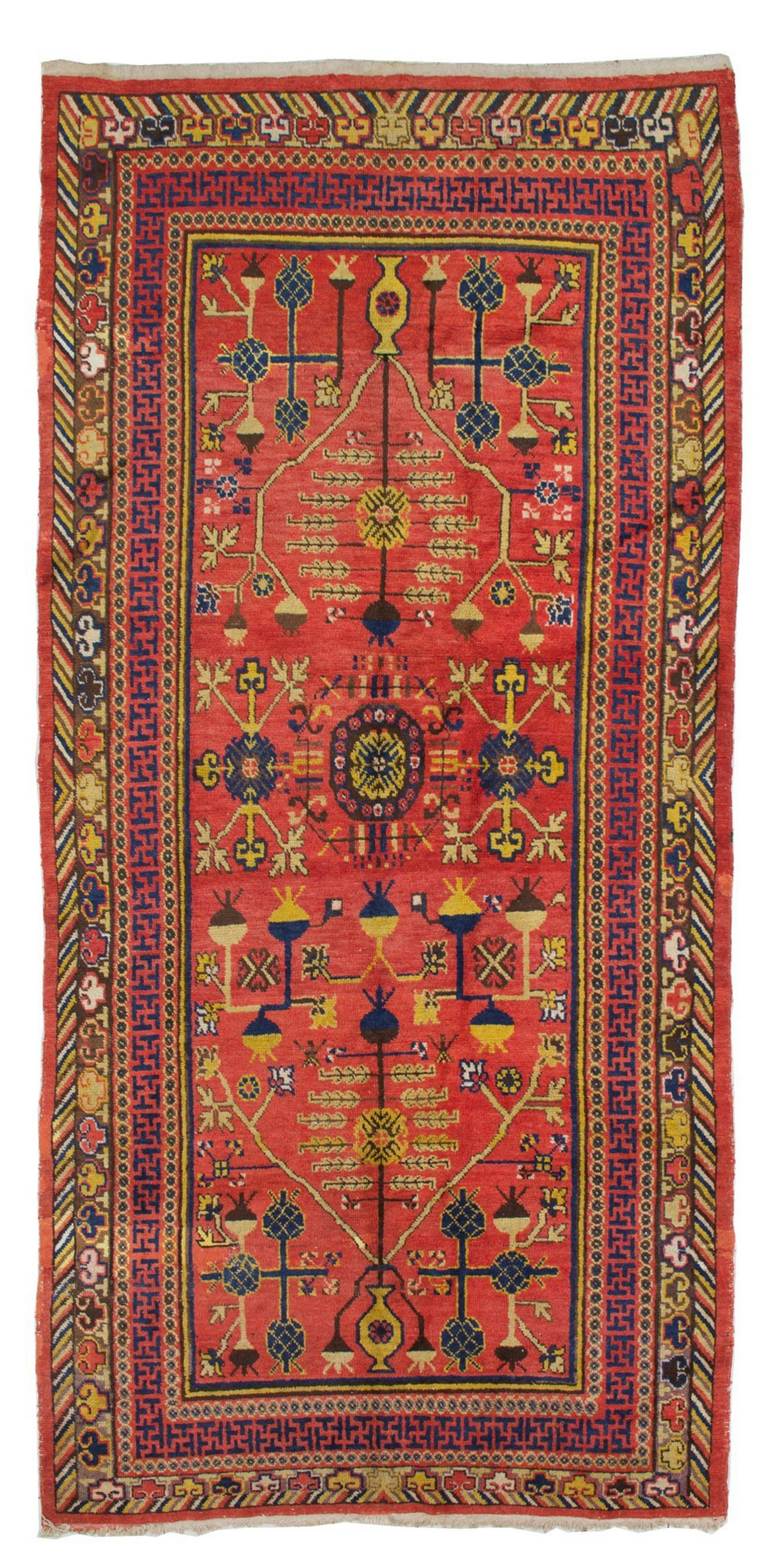 Khotan carpet. East Turkestan (1 of 2)