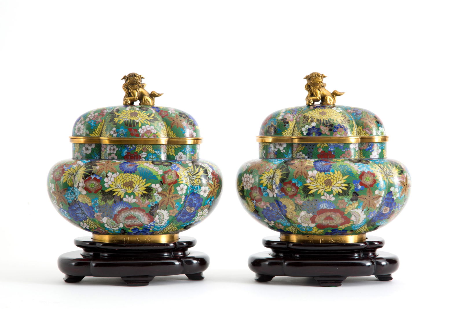 Pair of cloisonne' vases (1 of 6)