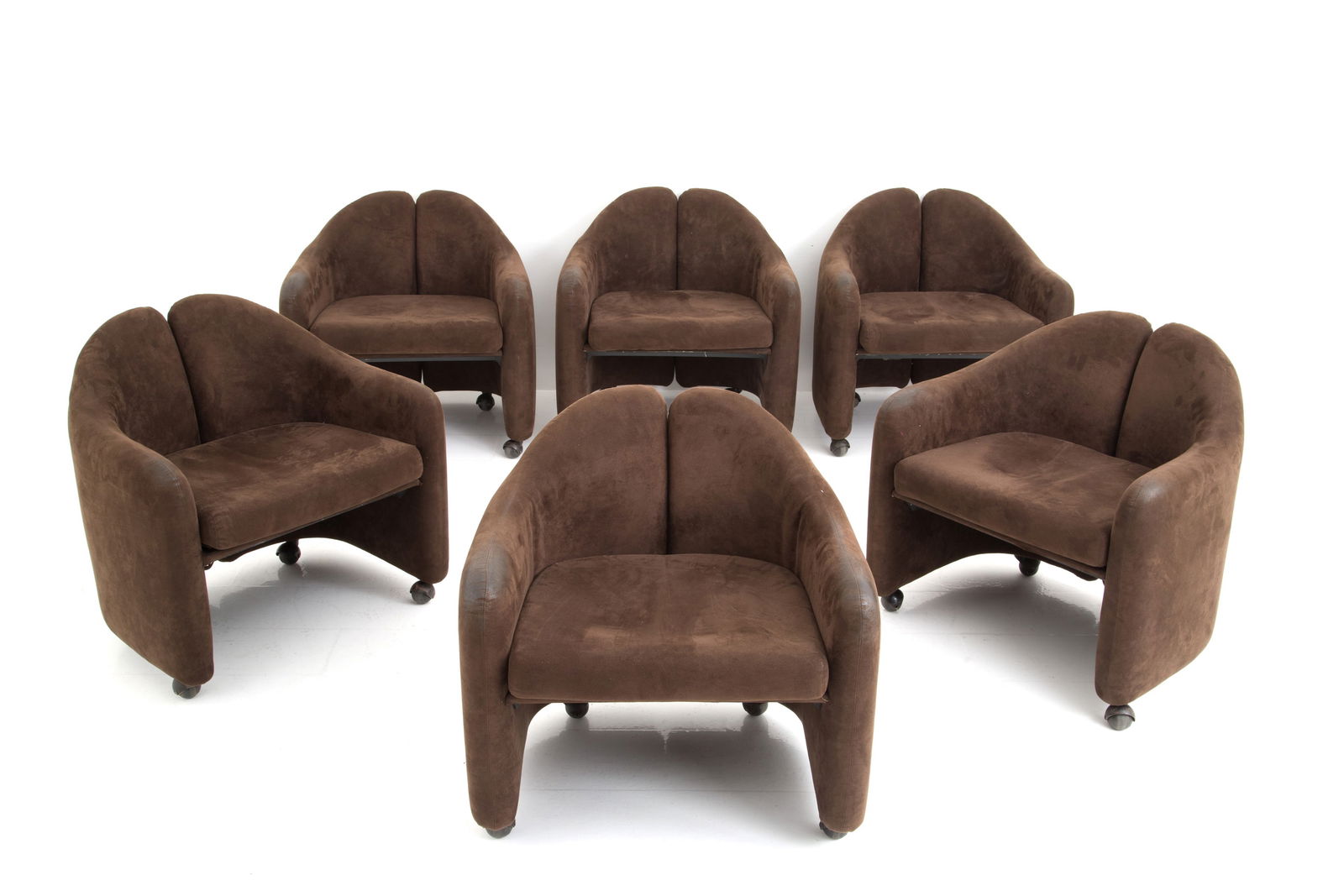 OSVALDO BORSANI - EUGENIO GERLI. Six armchairs mod. Ps142 for TECNO (1 of 6)