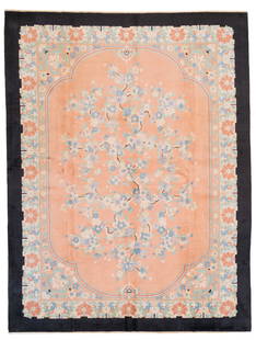 Nichols carpet. China: Nichols carpet. China. First half of the 20th century. Perfect state of preservation, full pile, without restorations and without damaged areas. 375x275 cm approx. Tappeto Nichols. Cina. Prima meta'