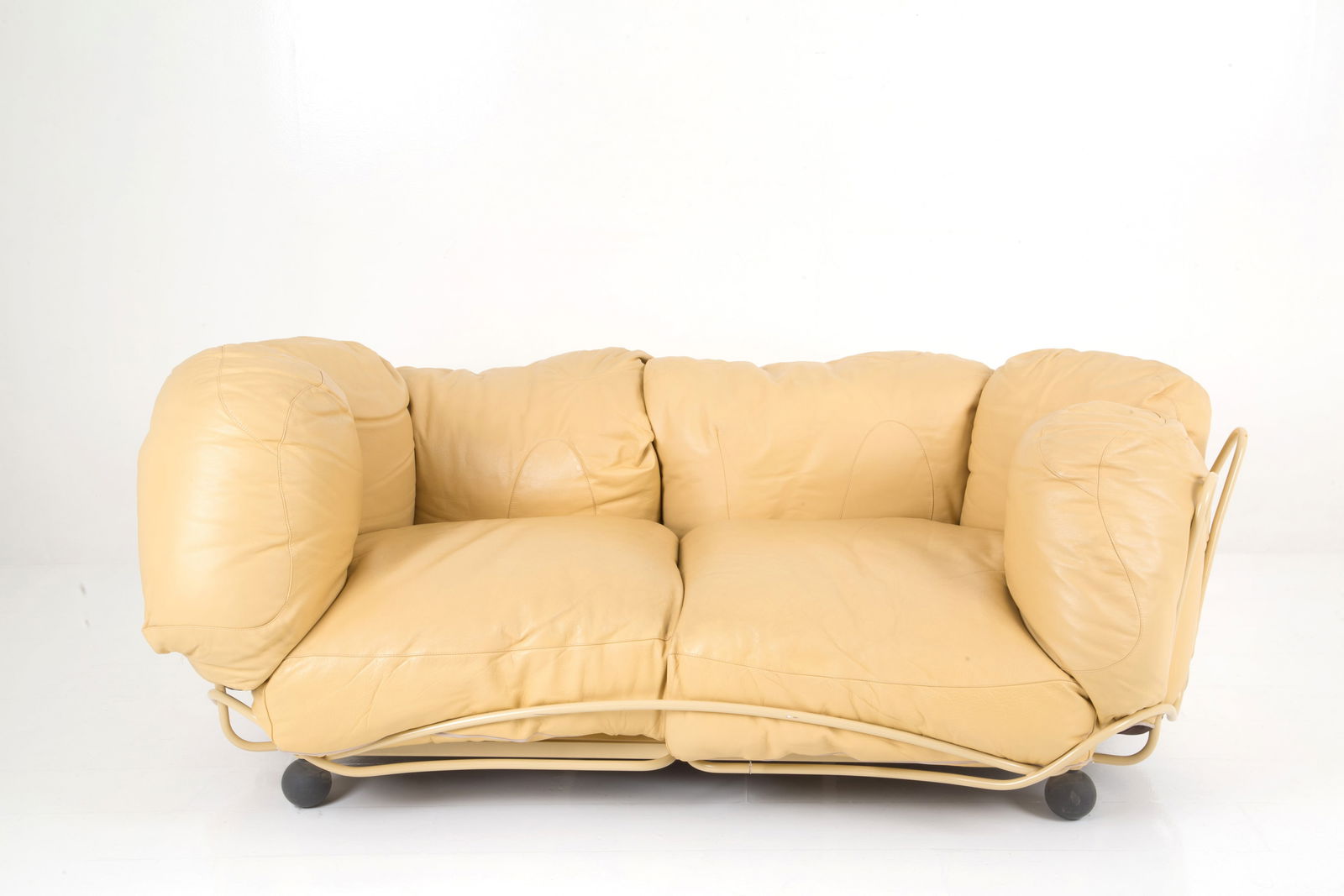 FRANCESCO BINFARE'. Two-seater sofa mod. Corbeille for EDRA (1 of 7)