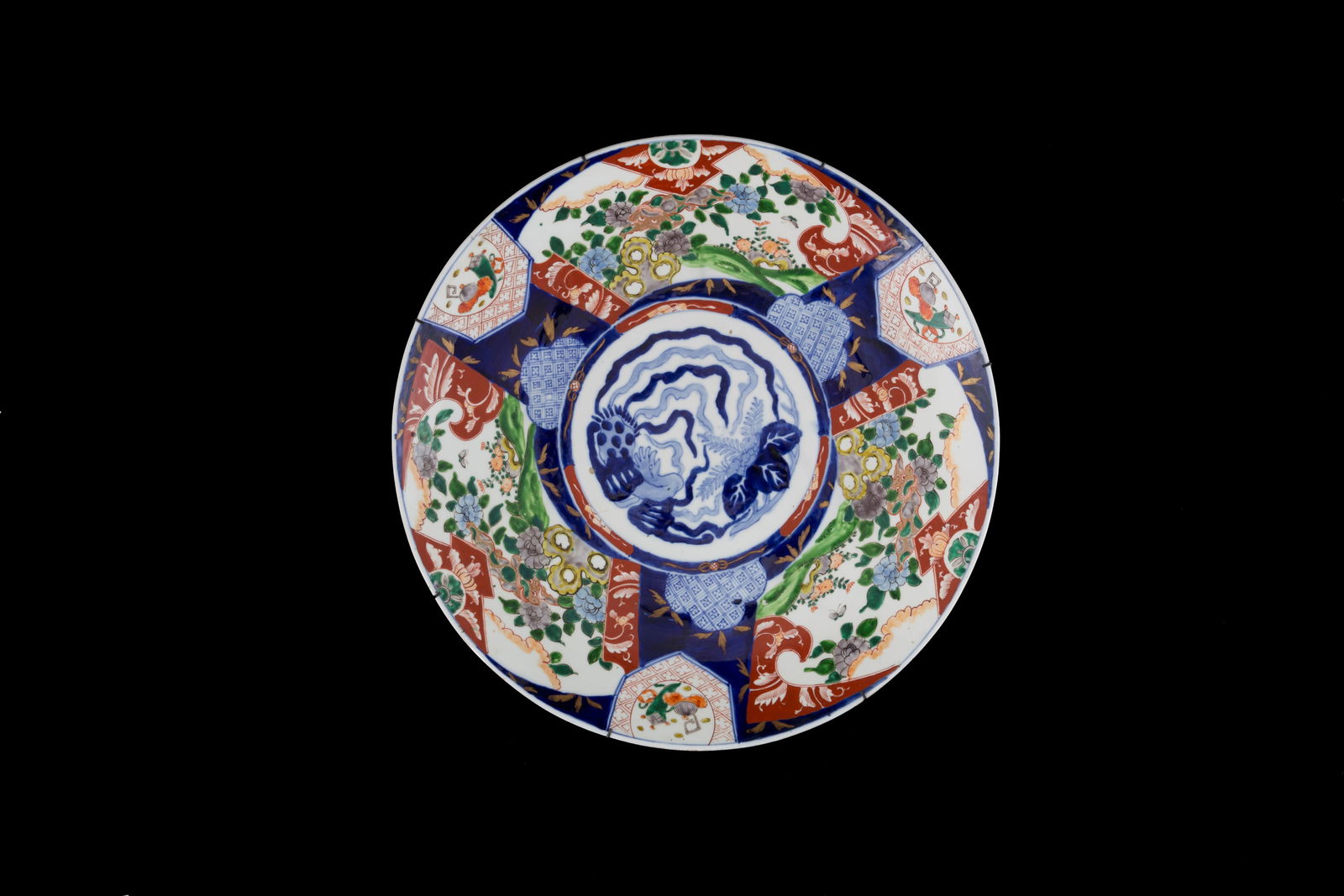 Large Imari porcelain plate
