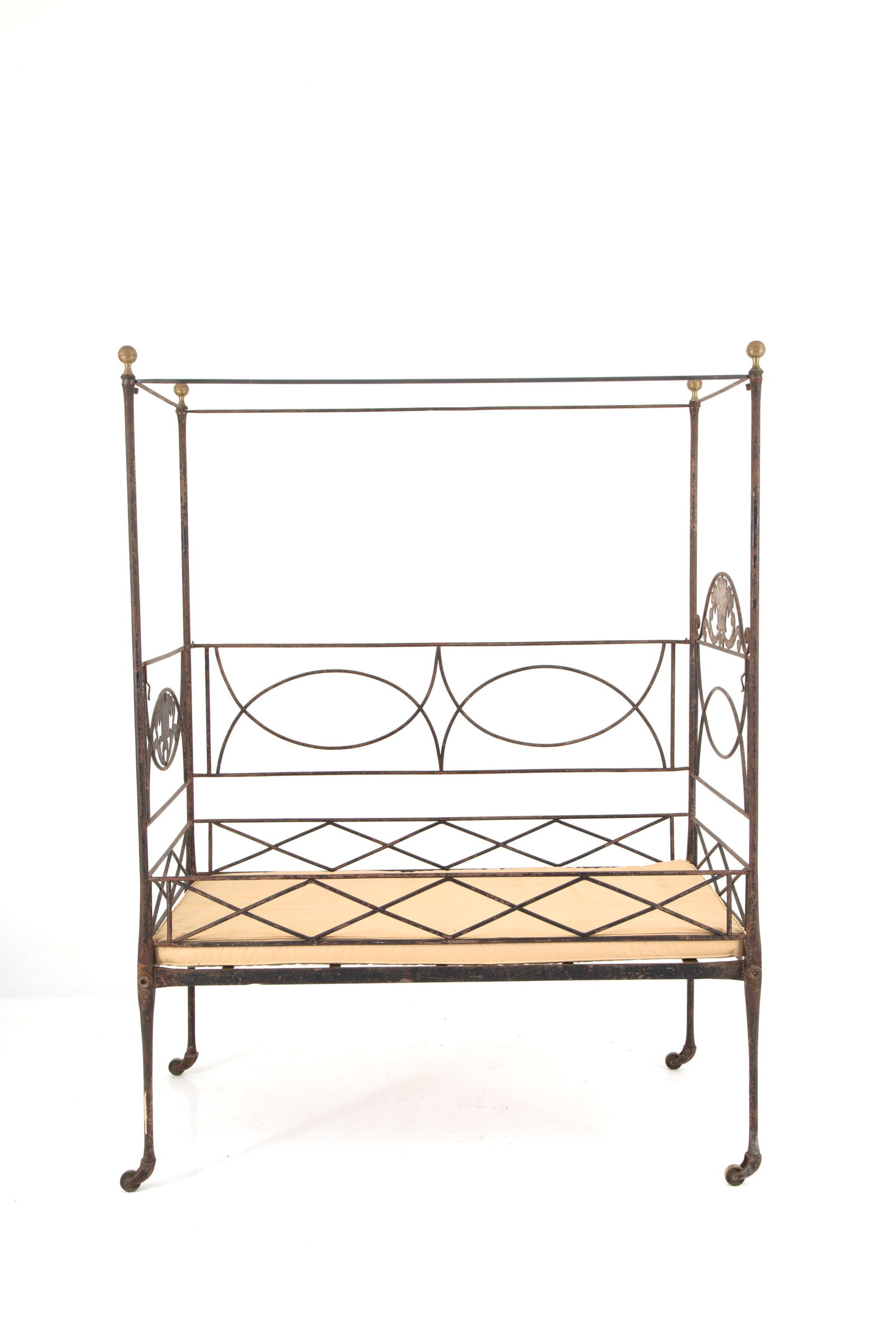 Wrought iron canopy bed (1 of 6)