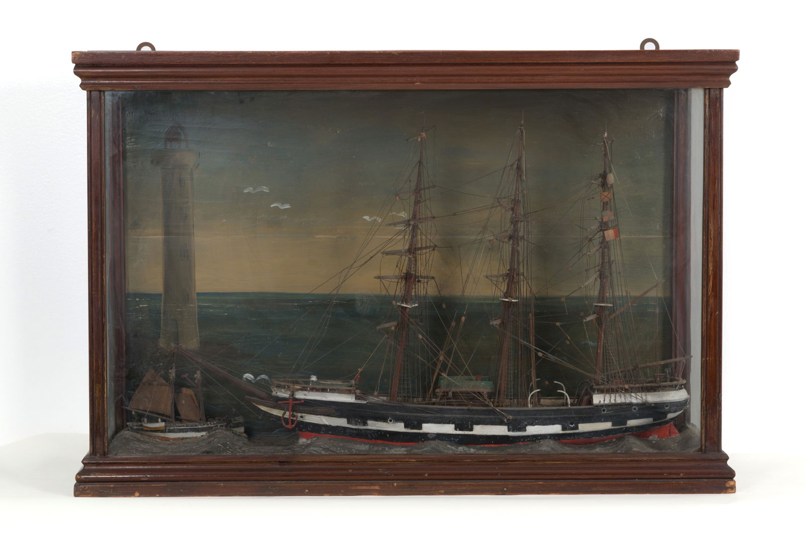 Diorama with sailing ships (1 of 5)