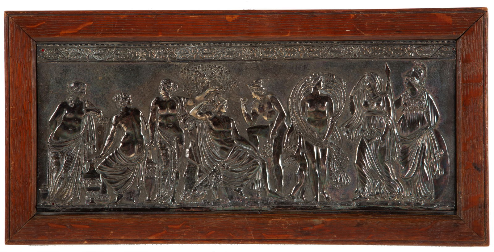 Bas-relief in silver metal (1 of 3)