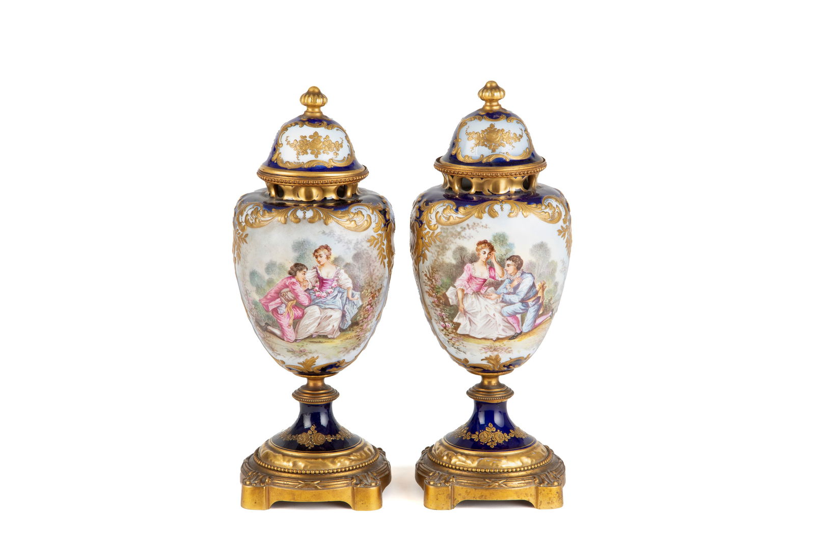 Pair of Sevres vases (1 of 5)