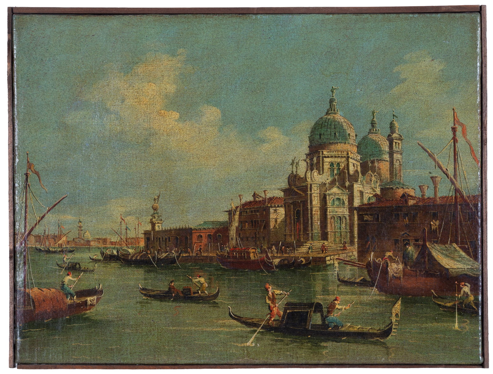 Painting "VIEW OF THE BASILICA DELLA SALUTE" (1 of 3)