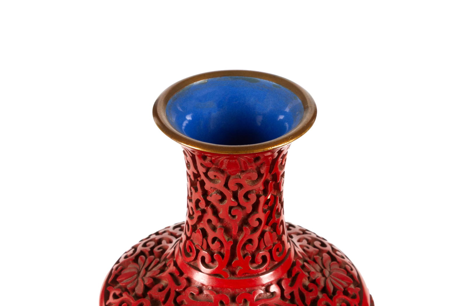 Two red lacquer jars - 3