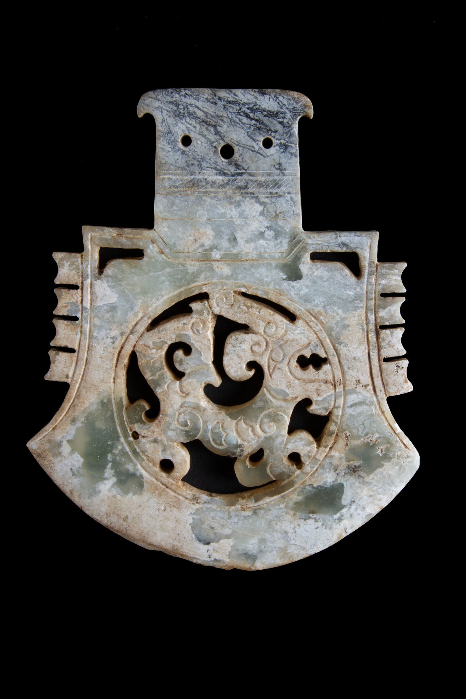 Ceremonial jade axe blade (1 of 2)