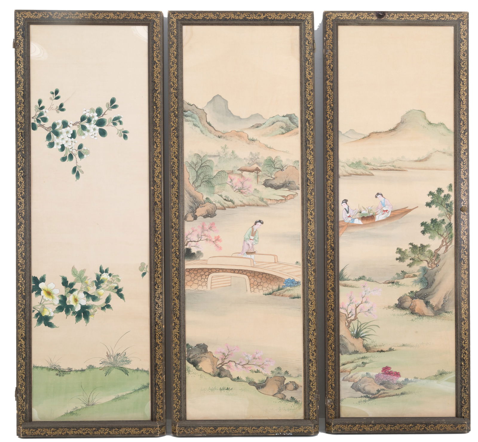 Three-panel screen - 2