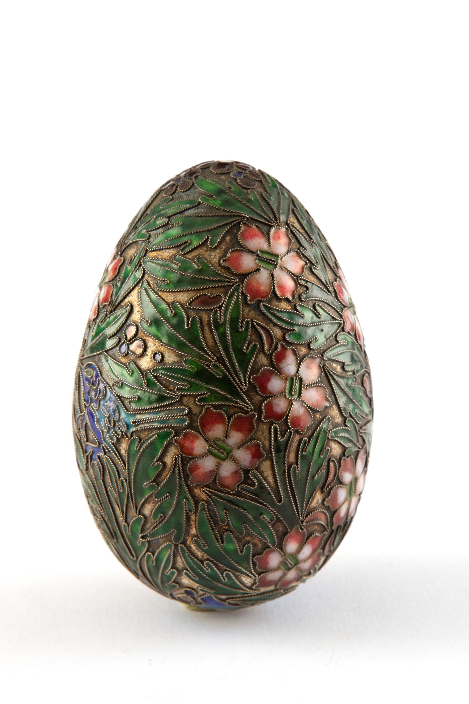 Silver egg with enamels (1 of 3)