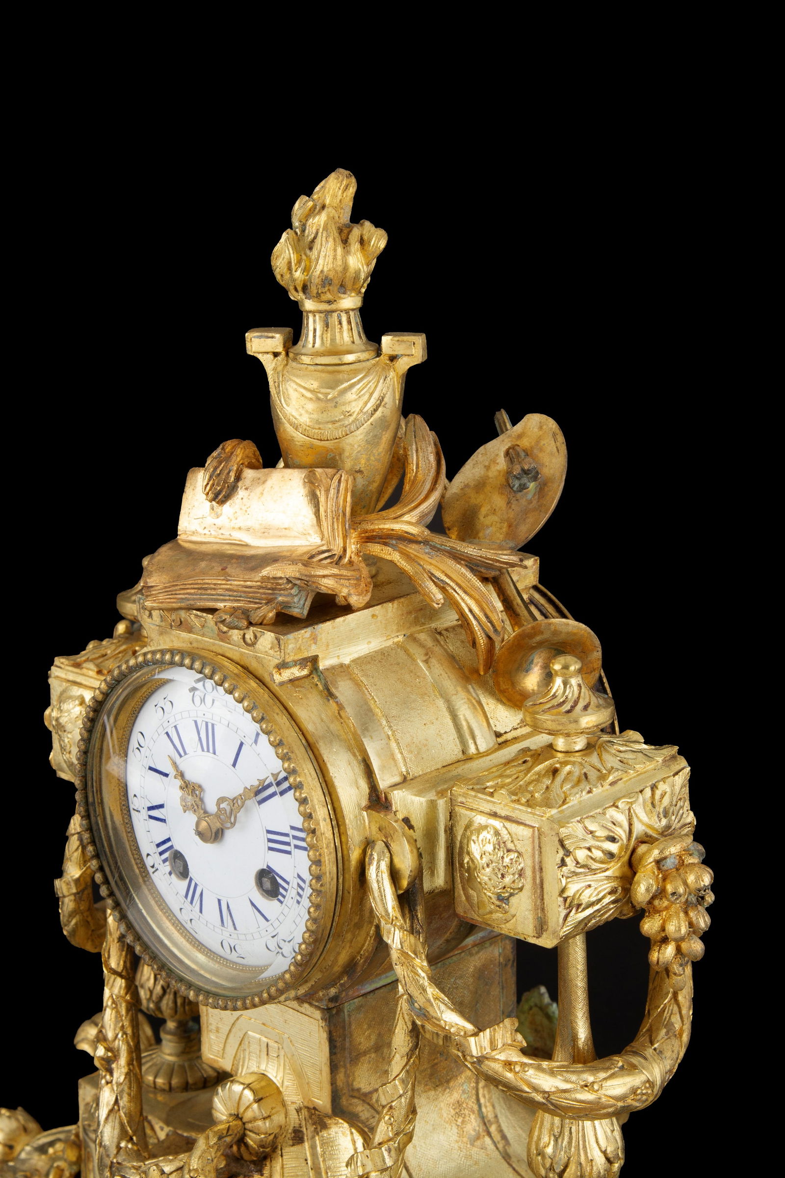 Gilded bronze clock - 3
