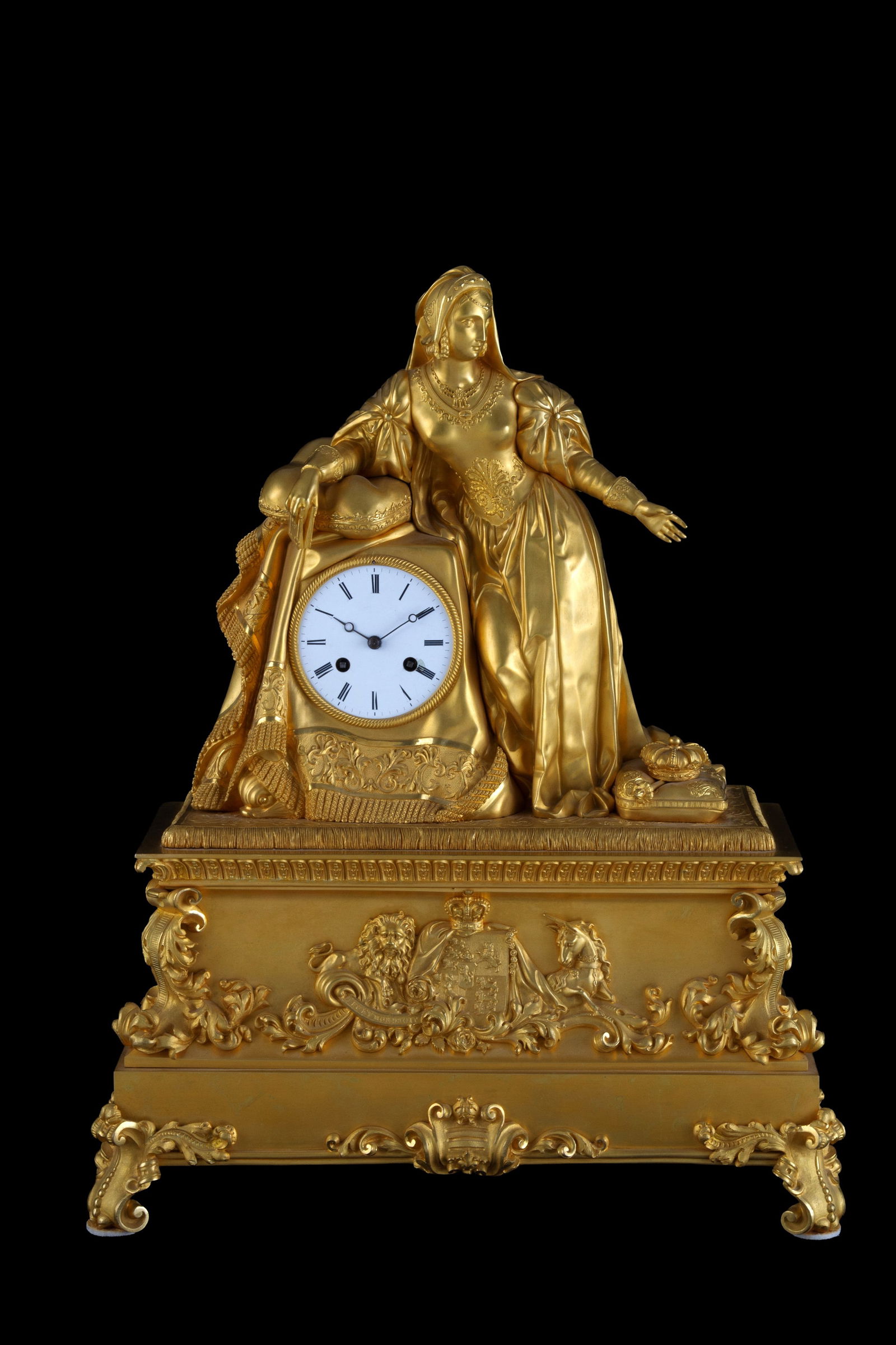 Bronze clock "LADY" (1 of 7)