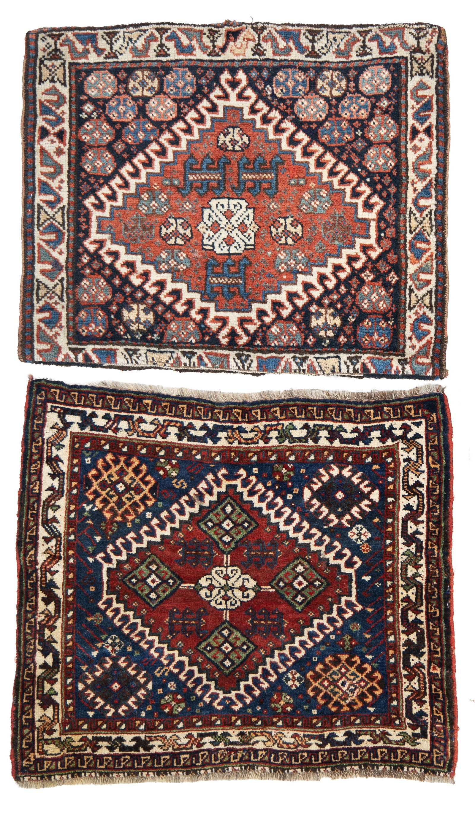 Two Qashqai bag faces. Persia (1 of 4)