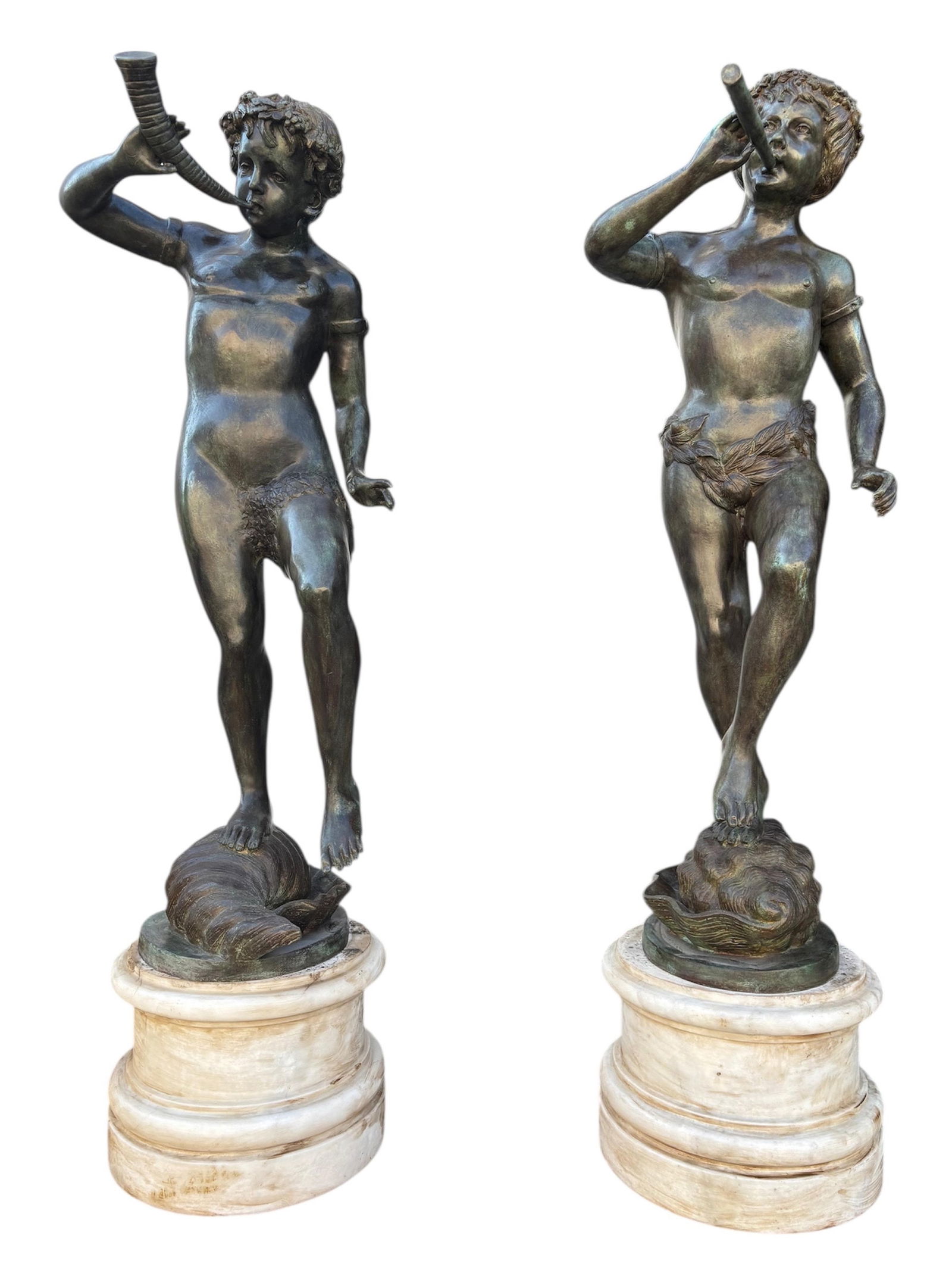 Pair of sculptures "HORN PLAYERS" (1 of 1)