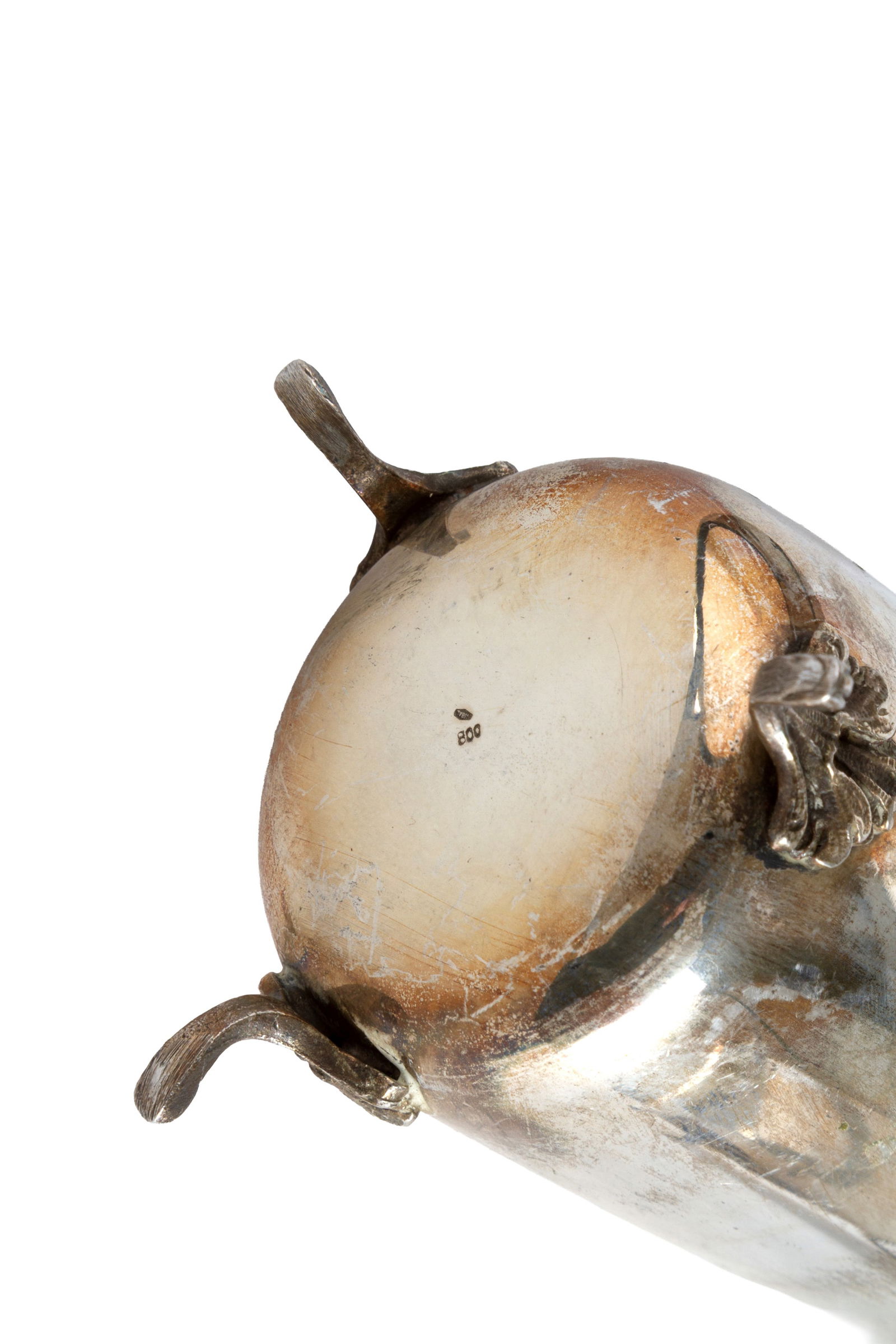 Two 800 silver breadstick holders - 3