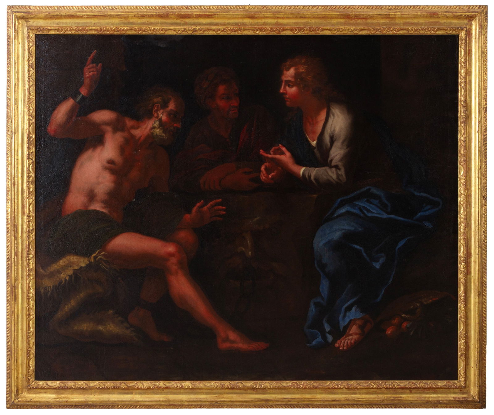 ZANCHI ANTONIO (attr.). Painting "JOSEPH INTERPRETS DREAMS" (1 of 3)