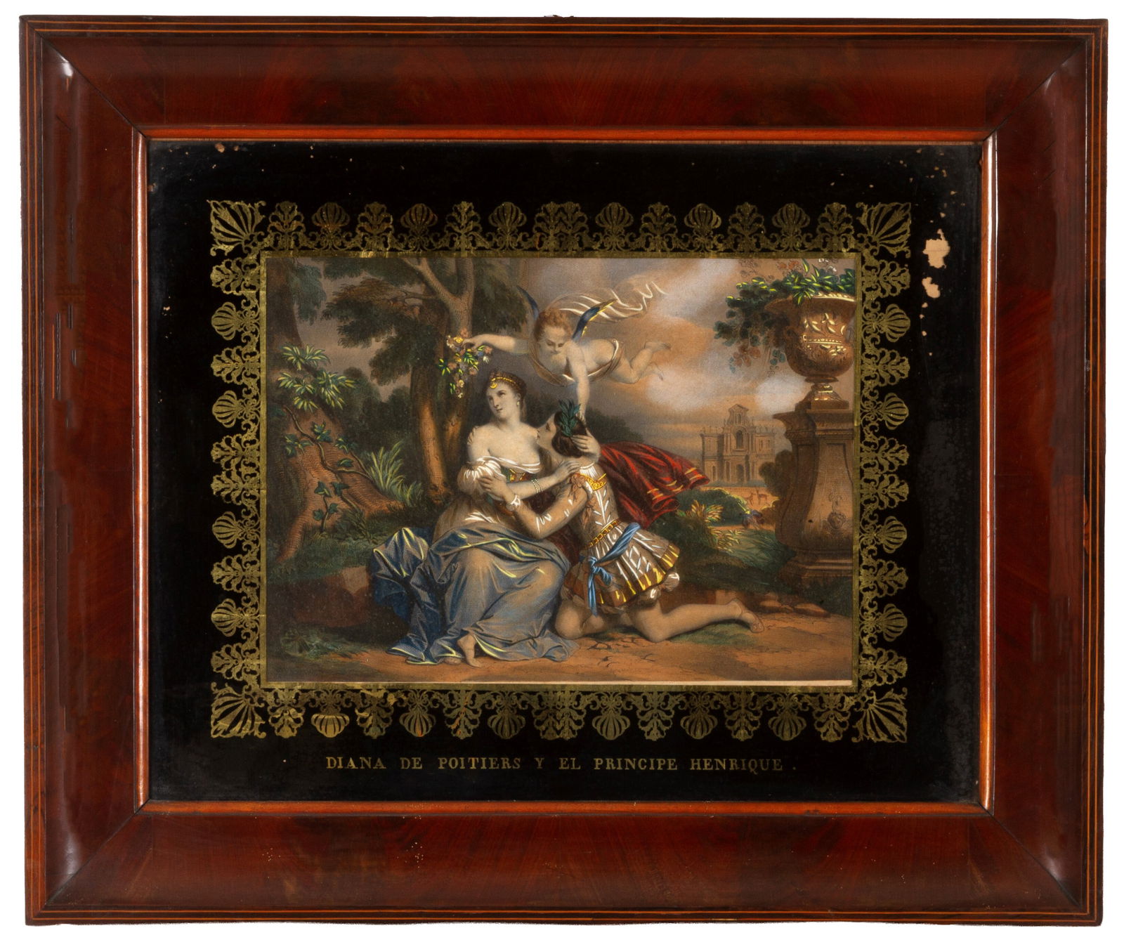 Watercolor print "DIANA DE POITIERS Y EL PRINCIPE ENRIQUE" (1 of 3)