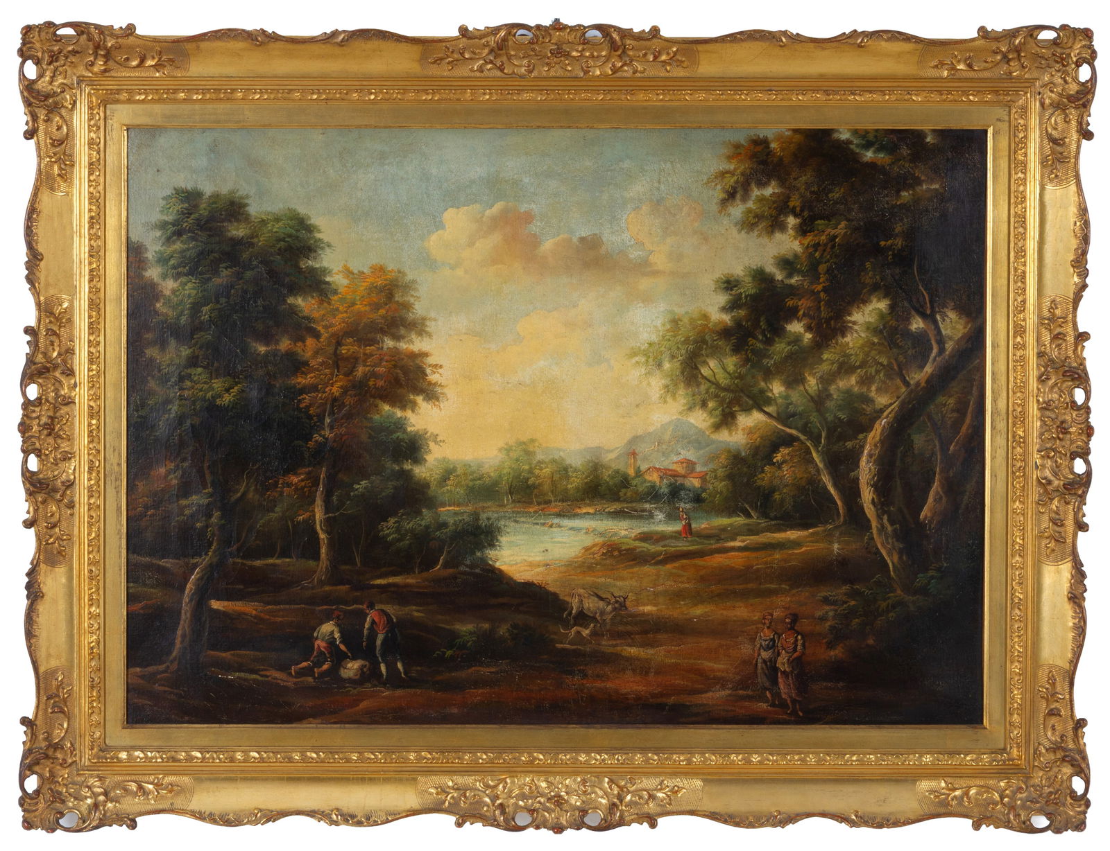 Painting "LANDSCAPE WITH FIGURES" (1 of 4)