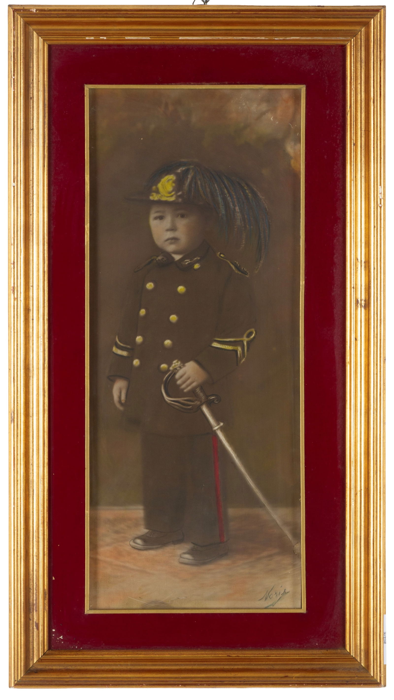 Mixed media "BERSAGLIERE CHILD" (1 of 3)