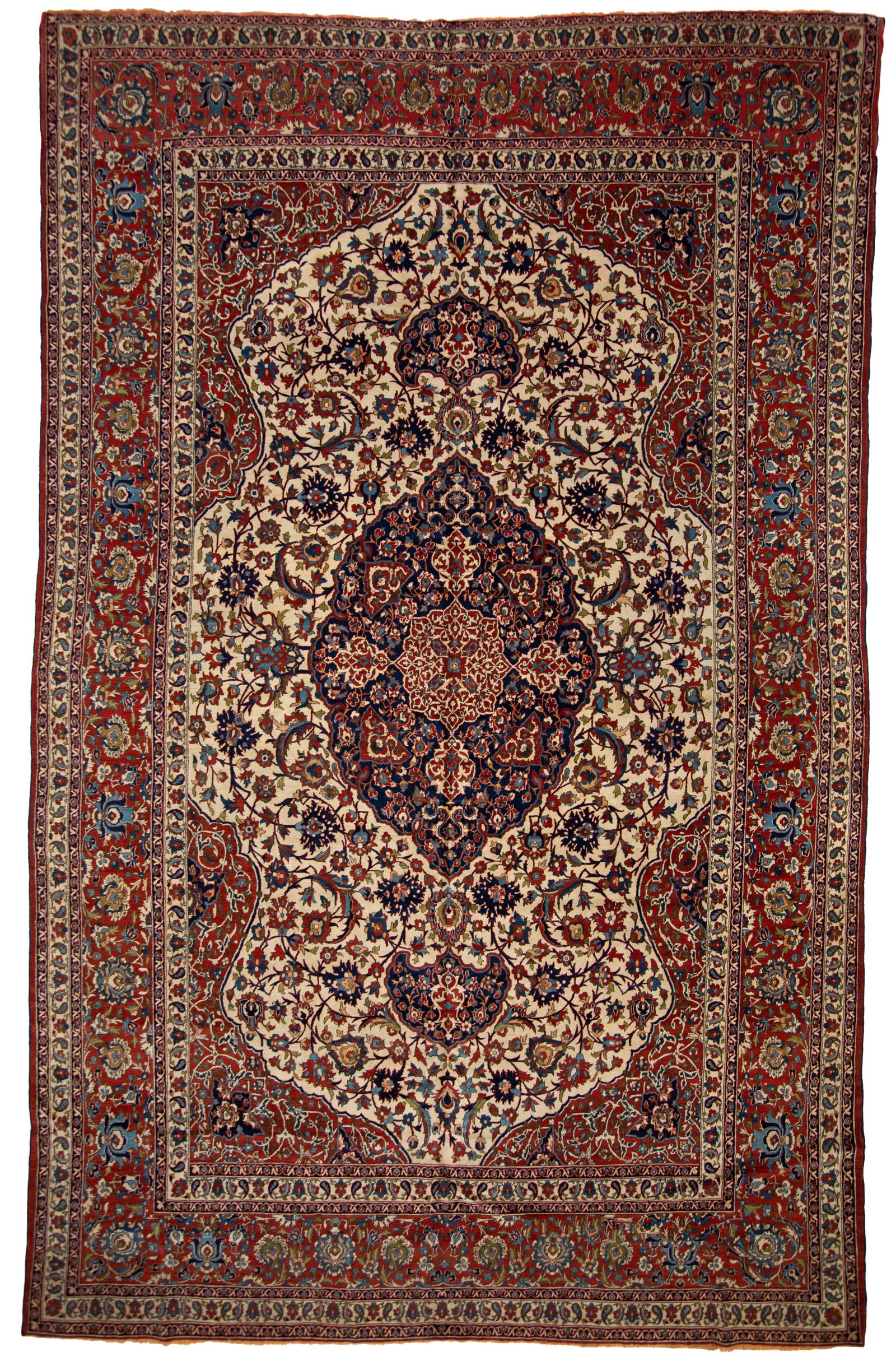 Isfahan Zafferani carpet. Persia (1 of 8)
