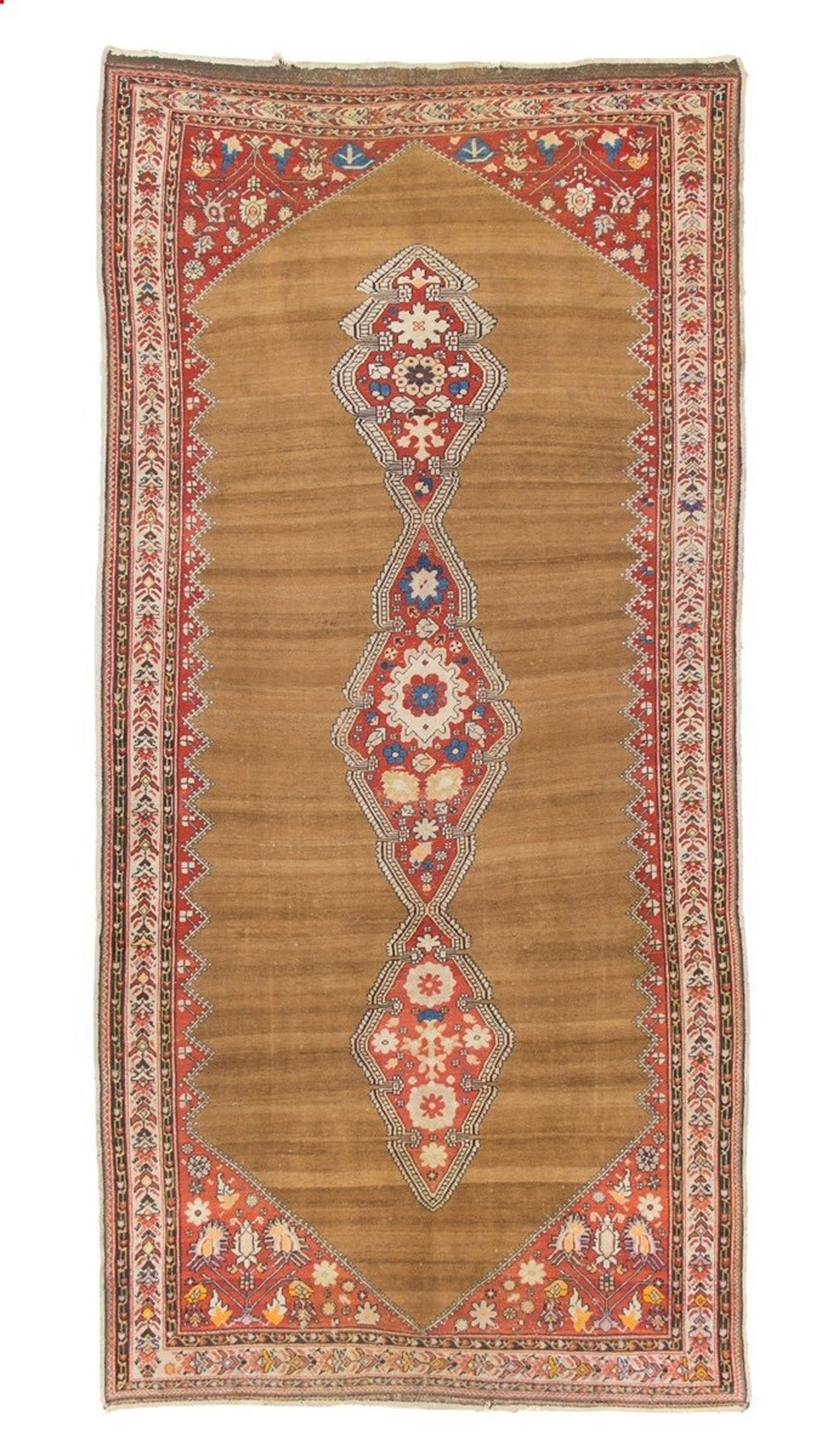 Henegun carpet. Persia: Henegun carpet. Persia. Late 19th century. Excellent condition, original headboards and edges. 338x165 cm approx. Tappeto Henegun. Persia. Fine XIX secolo. Ottimo stato di conservazione, testate e bor