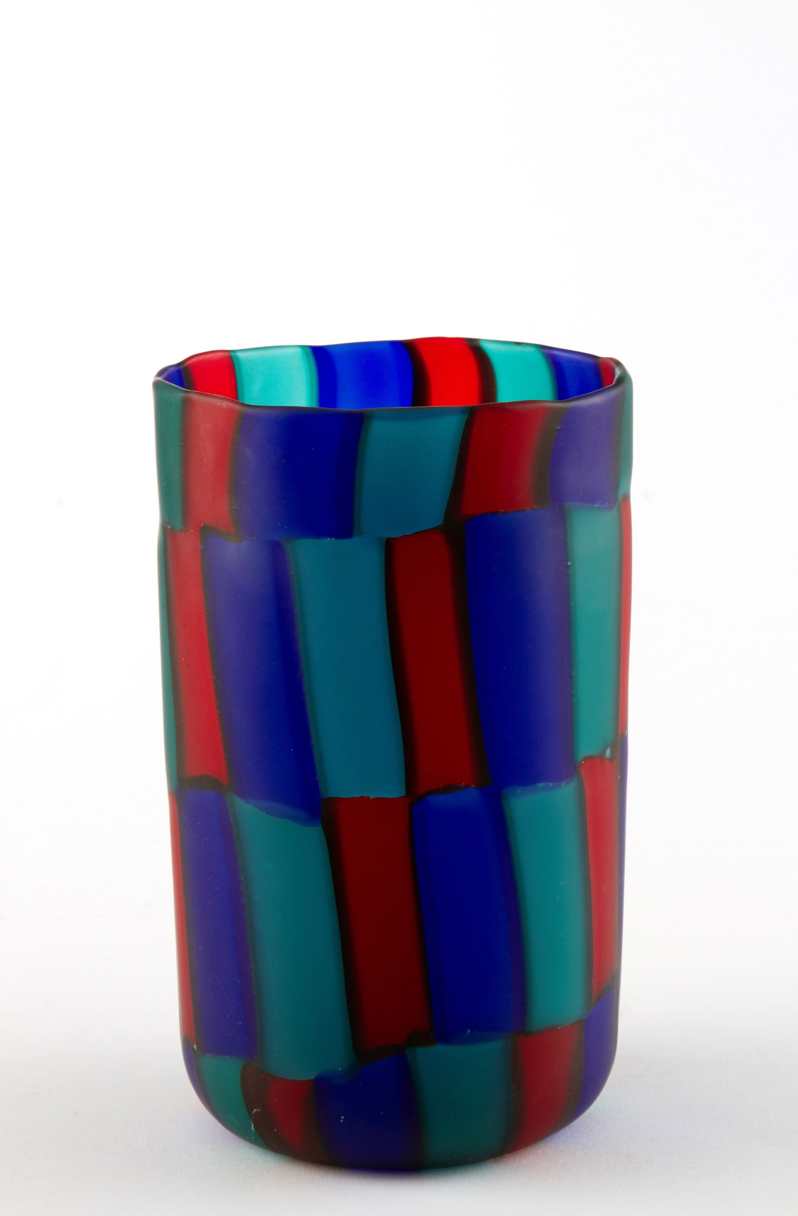 VITTORIO FERRO. Glass vase with broken glass (1 of 3)