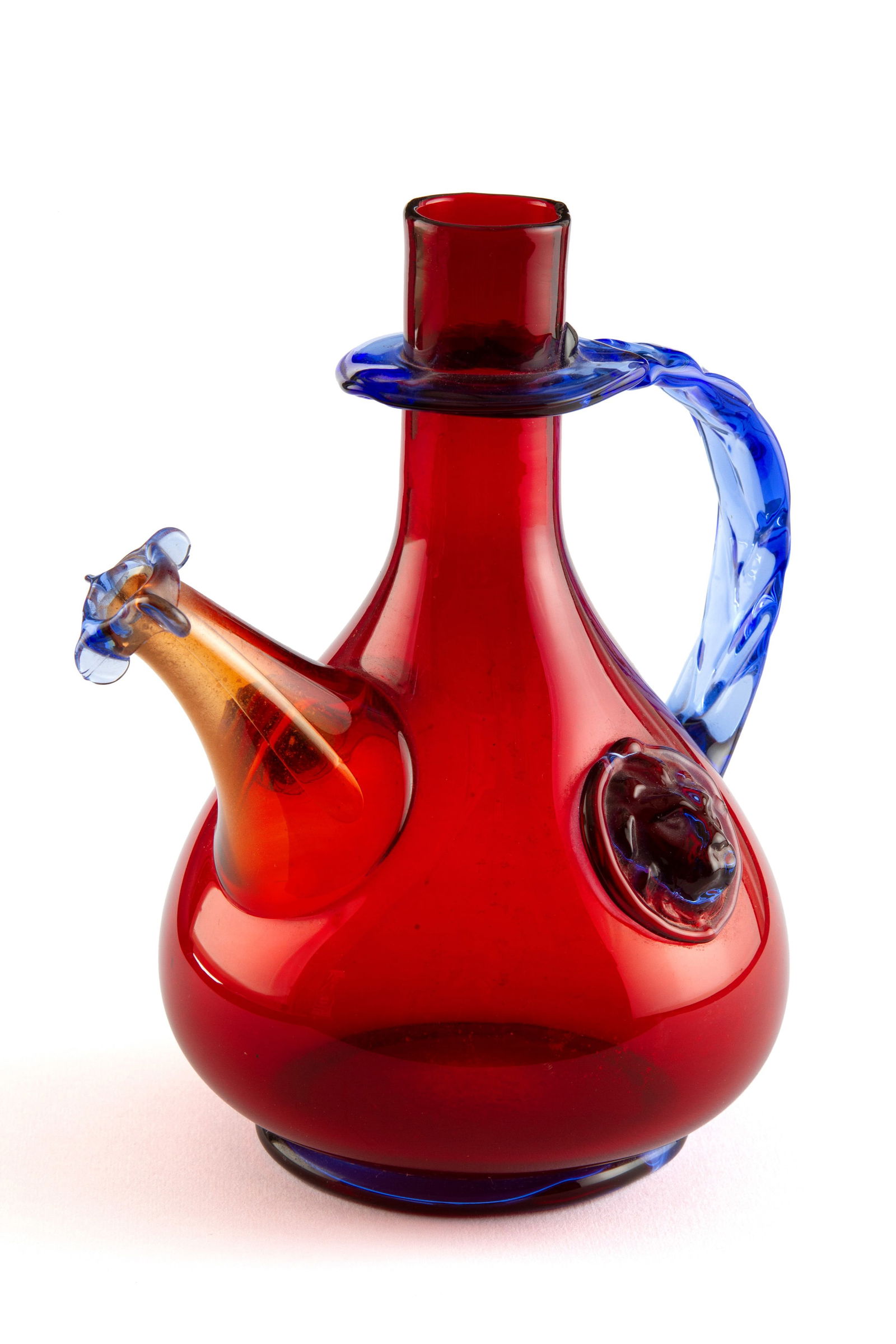 VITTORIO FERRO. Glass jug with decorations (1 of 6)