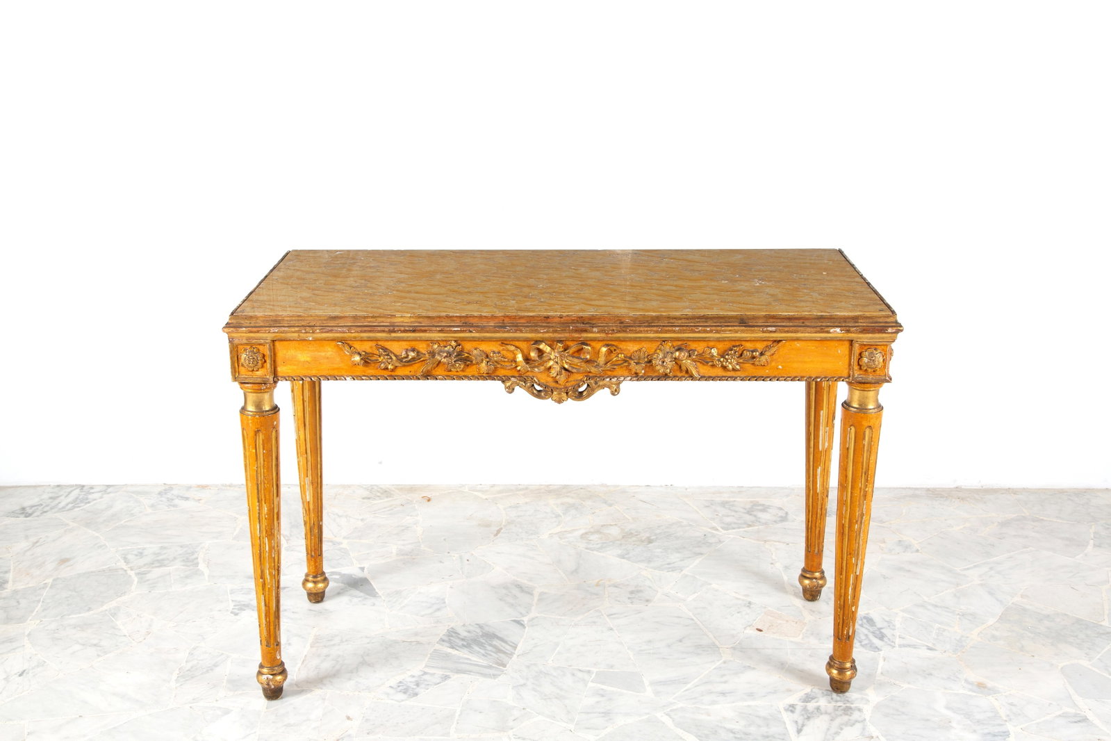 Console table with marble top - 2