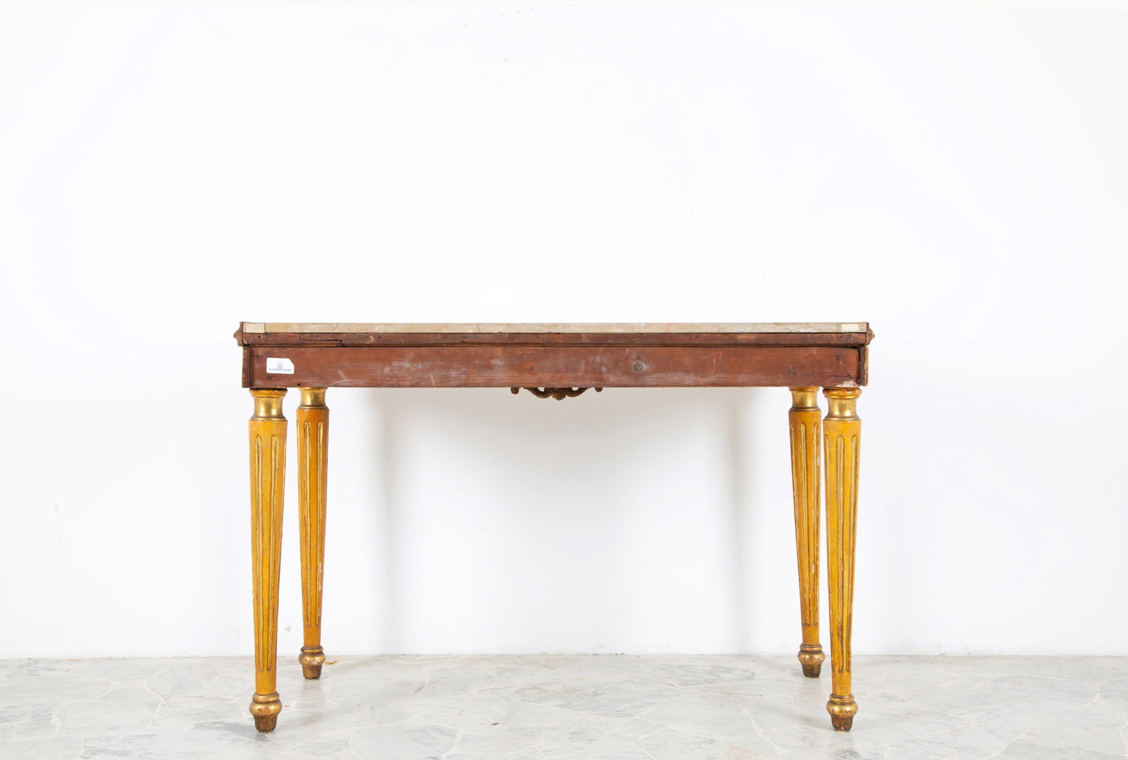 Console table with marble top - 4