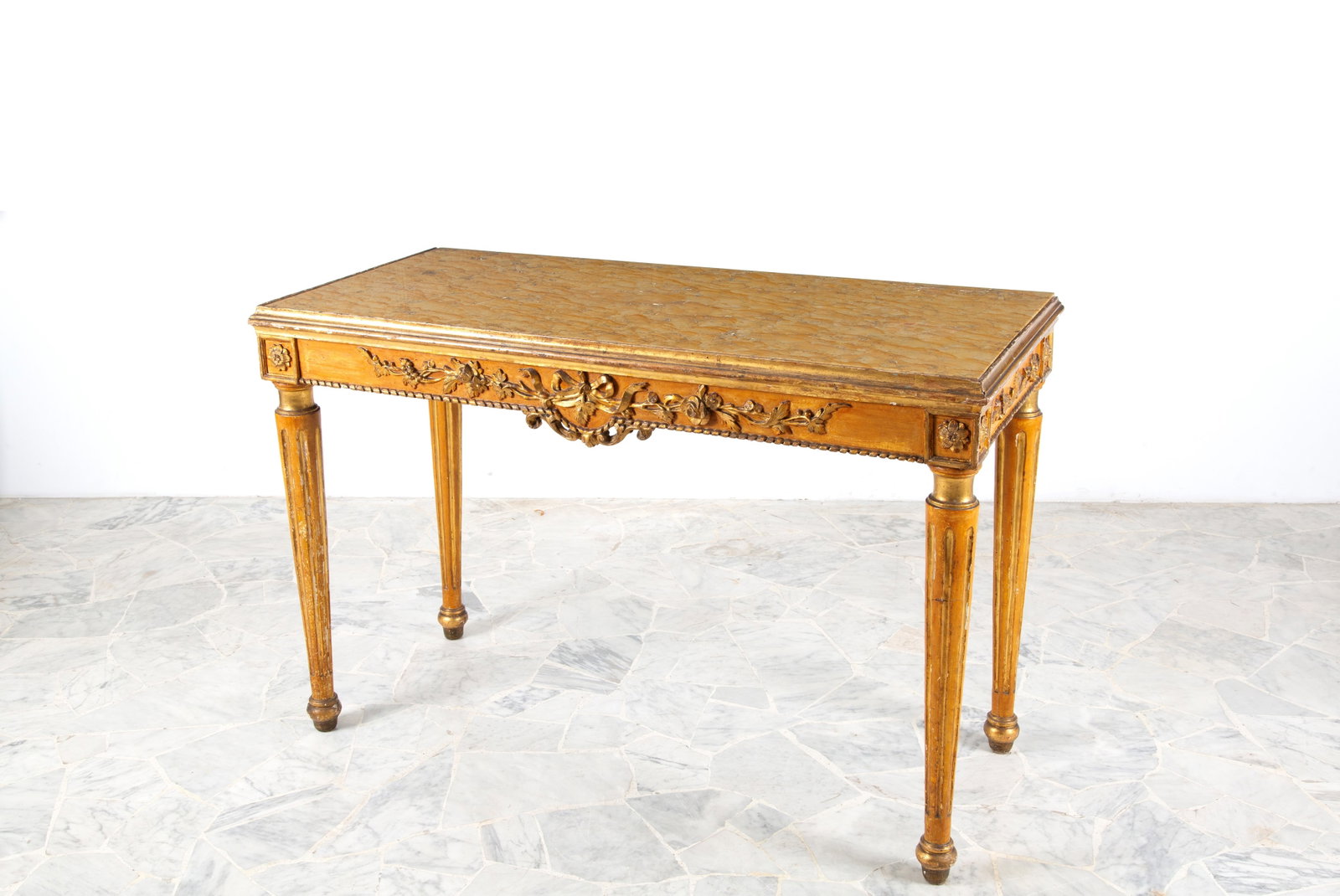 Console table with marble top - 2