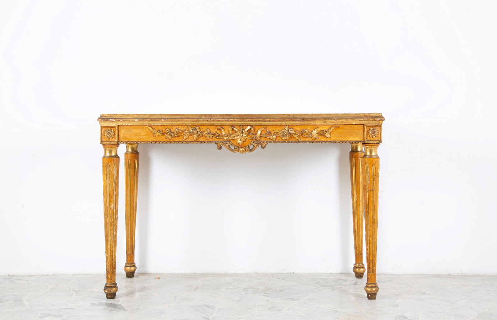 Console table with marble top - 3