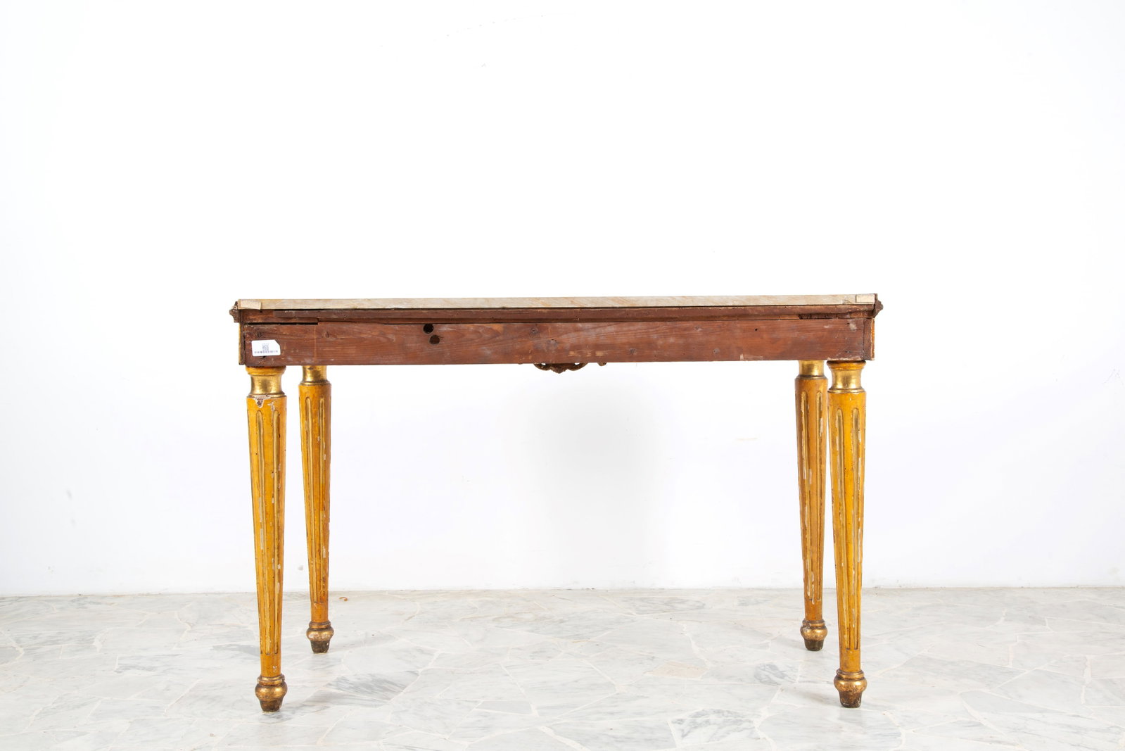 Console table with marble top - 4