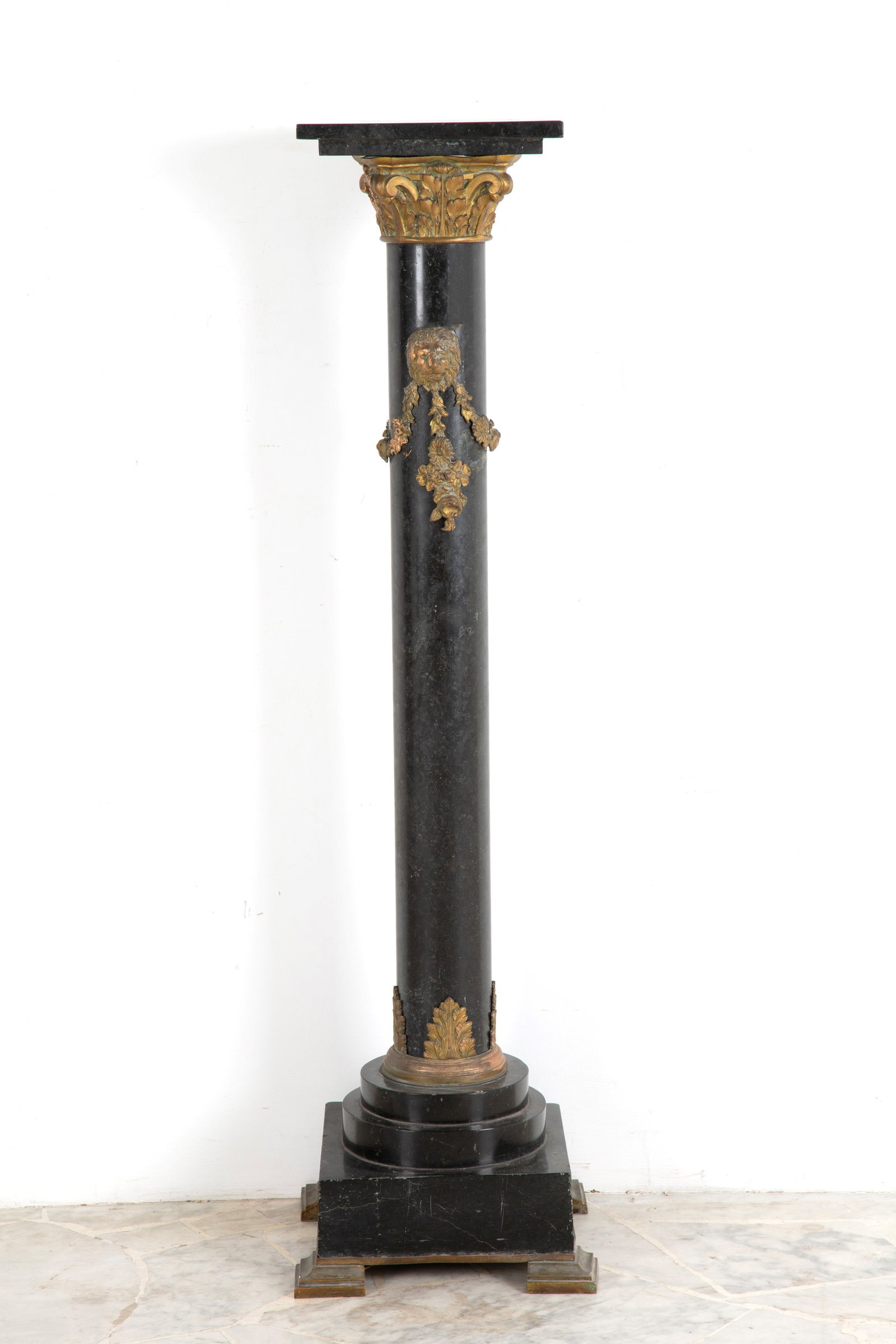 Black marble column - 2
