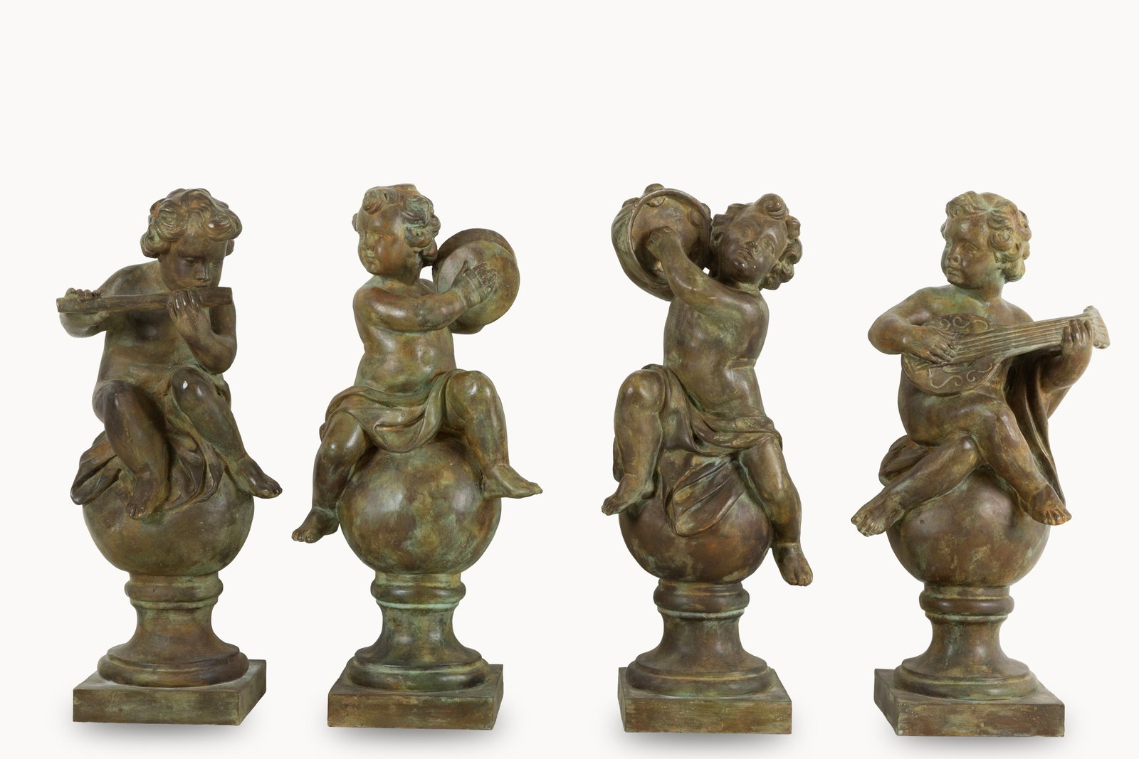 Quattro sculture "PUTTI MUSICANTI" (1 of 5)